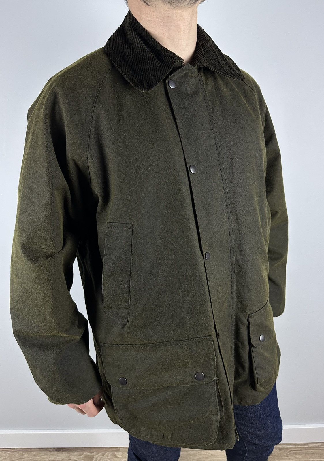 Harris Tweed × Seil Marschall Seil Marschall wax Parka Coat Green jacket Harris Tweed Size US L / EU 52-54 / 3 - 2 Thumbnail