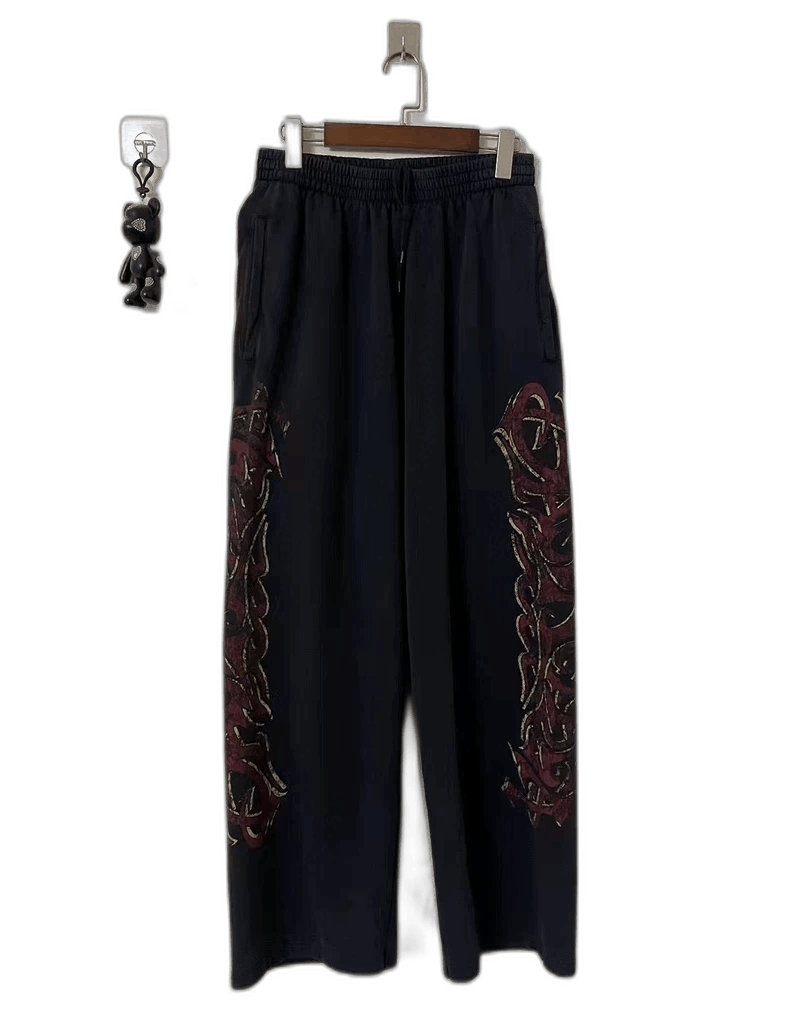 Balenciaga Balenciaga Casual Pants with Flame Design-2505 Size US 26 / EU 42 - 1 Thumbnail