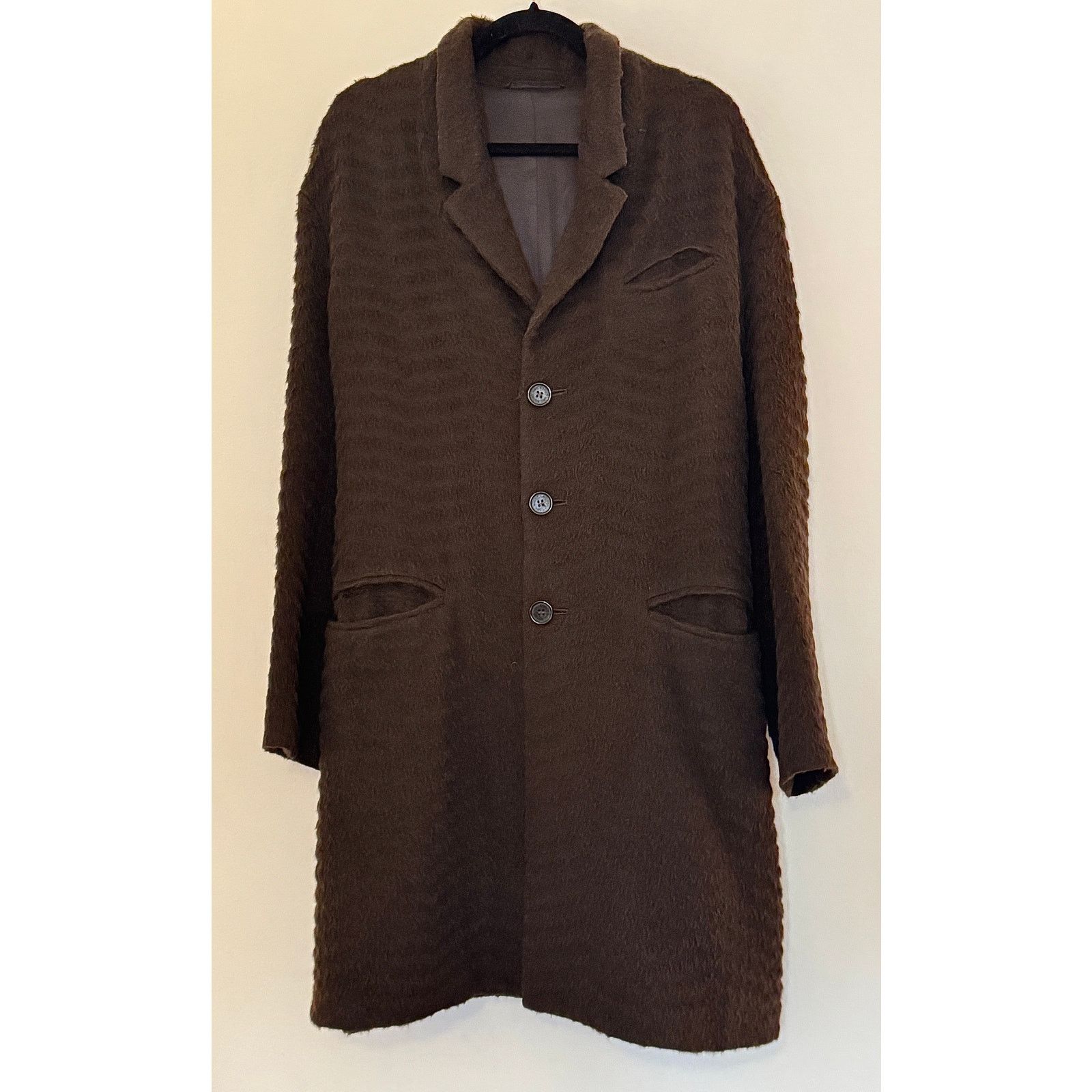 Neil Barrett Neil Barret Men's FW 14' Brown Wool Oversize Fit Coat Size US M / EU 48-50 / 2 - 1 Thumbnail