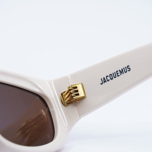 Jacquemus Jacquemus PILOTA JAC/2 C2 Sunglasses Ivory Pink Square Frame Size ONE SIZE - 7 Thumbnail