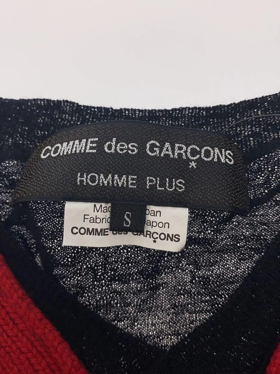 Comme des Garcons × Comme des Garcons Homme Plus Reconstructed Patch Vest Wool Knit Cardigan Size US S / EU 44-46 / 1 - 4 Thumbnail