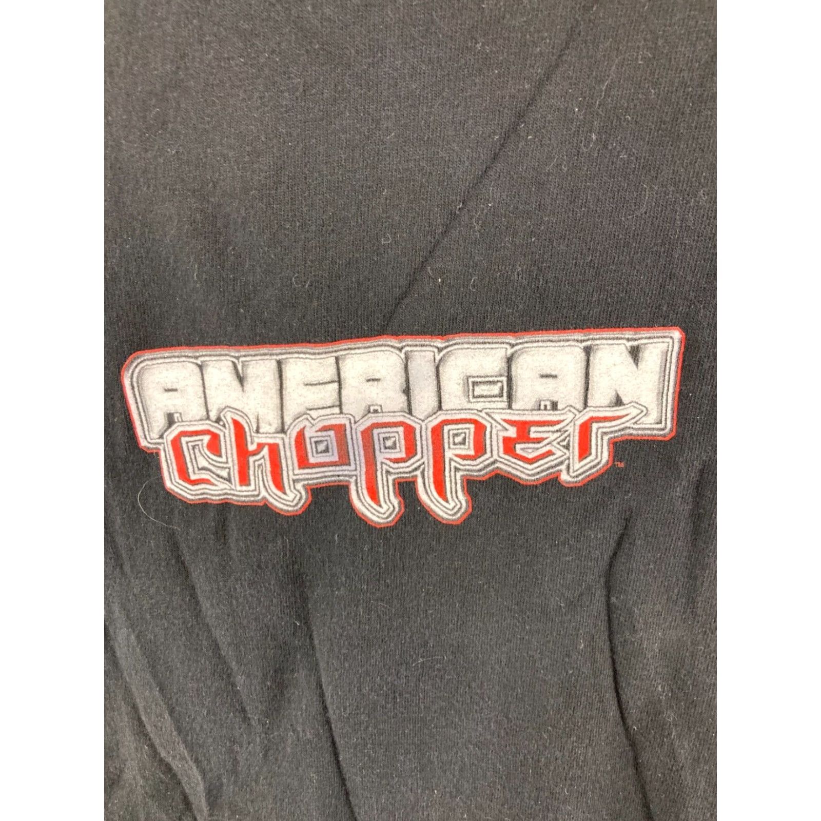 Vintage VINTAGE American Chopper Shirt Mens XL Black Cotton Crew Neck Short Sleeve T-Shirt 2000s Firefighters Logo Decals Mens Size US XL / EU 56 / 4 - 5 Thumbnail