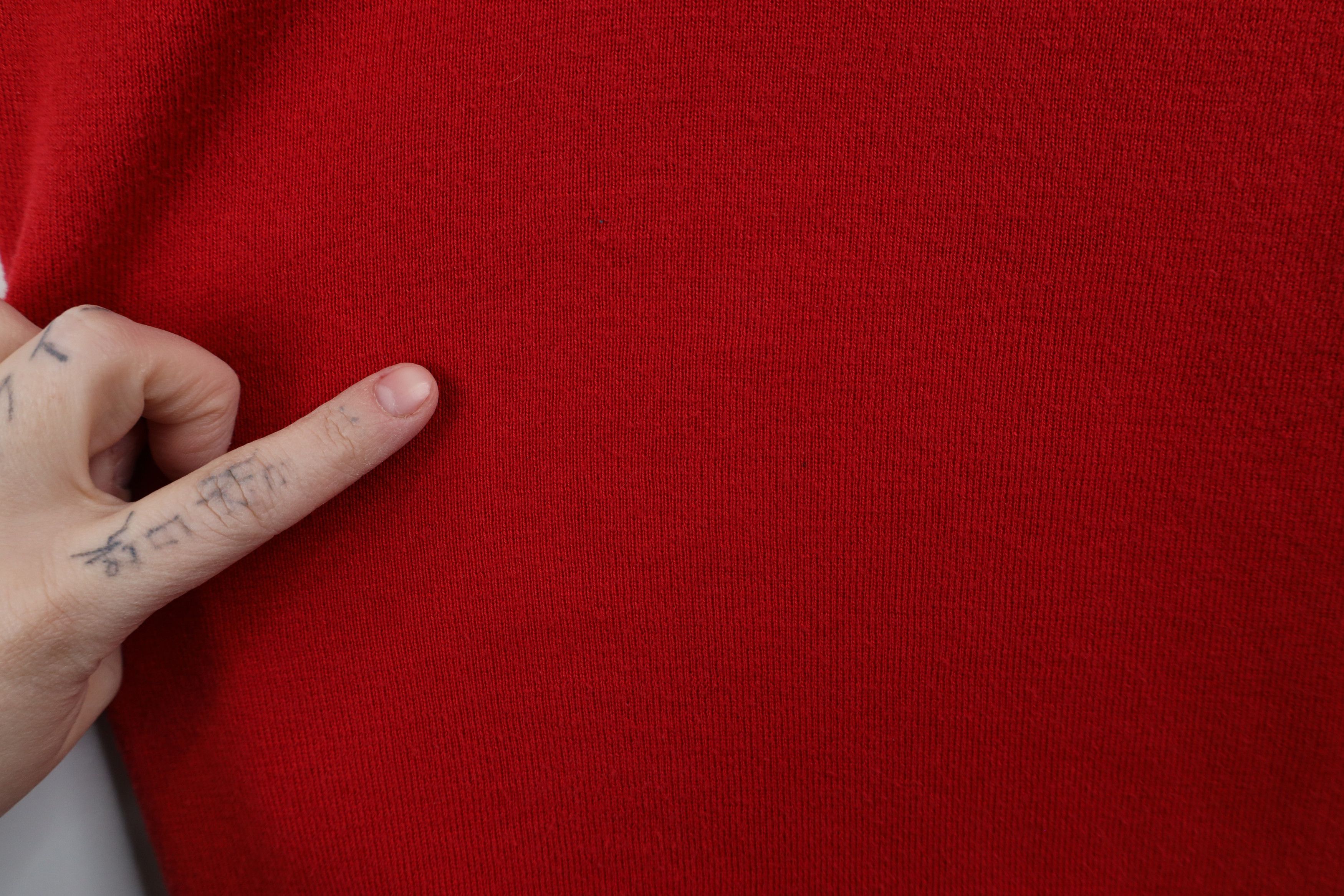 Ralph Lauren × Vintage Vintage Ralph Lauren Cotton Knit Sleeveless Sweater Vest Red Size US XXL / EU 58 / 5 - 6 Thumbnail