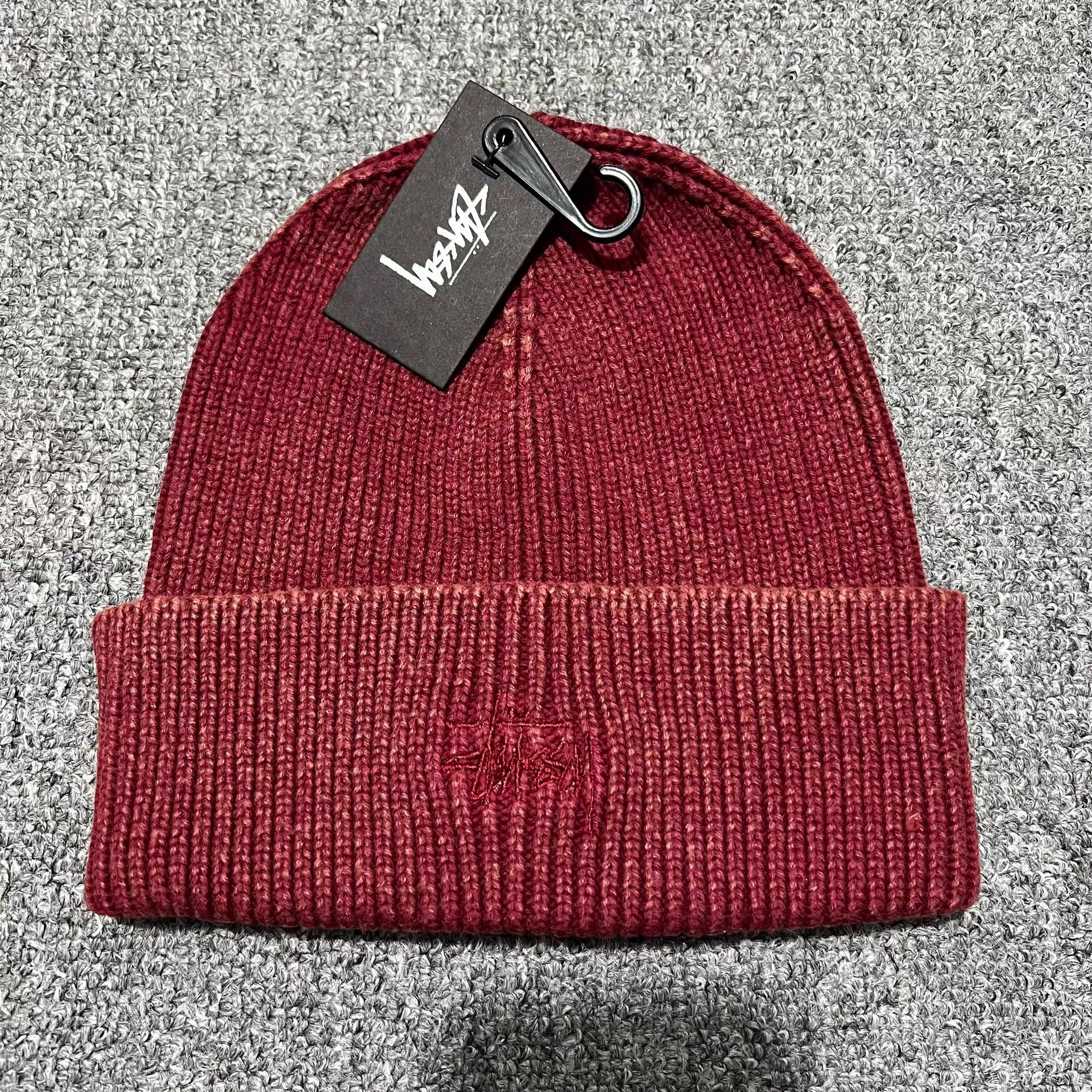 Stussy Stussy Washed Vintage Embroidered Logo Knit Beanie Q7 Size ONE SIZE - 2 Thumbnail
