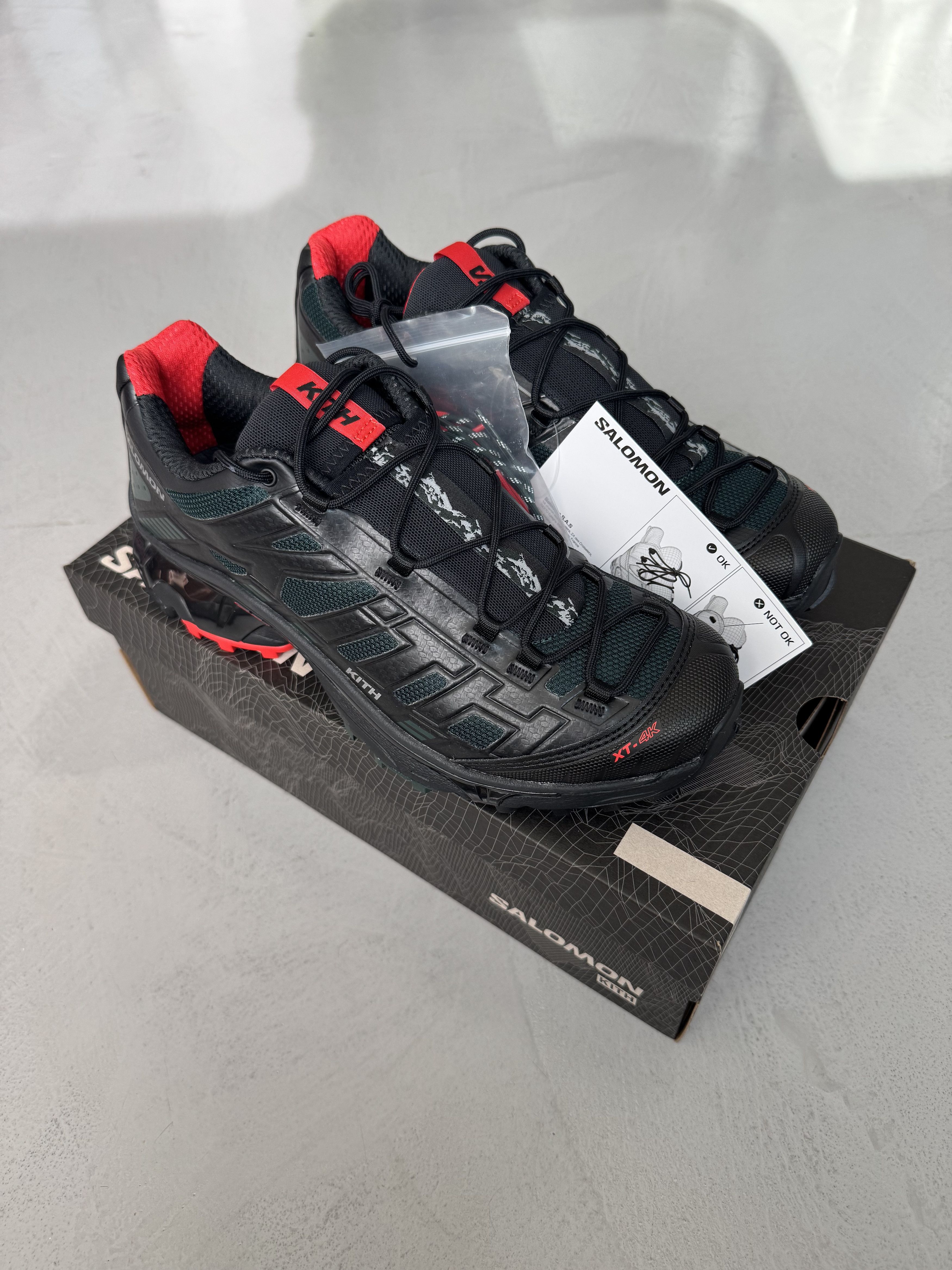 Kith × Salomon Kith for Salomon XT-4K Men's Size 9 Black