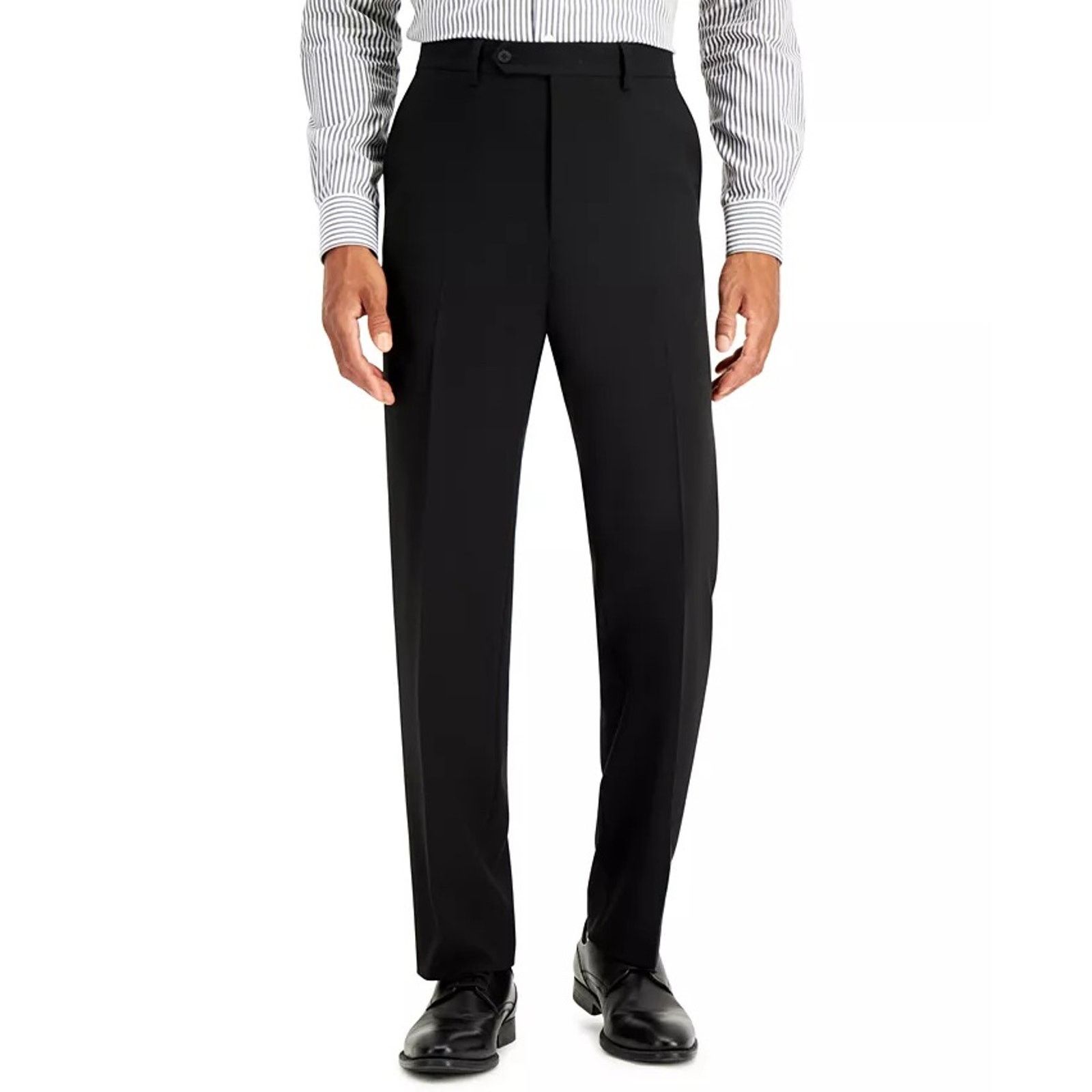 Nautica Nautica Men's Black Modern-Fit Dress Pants Size W36 L33 Size US 36 / EU 52 - 1 Thumbnail