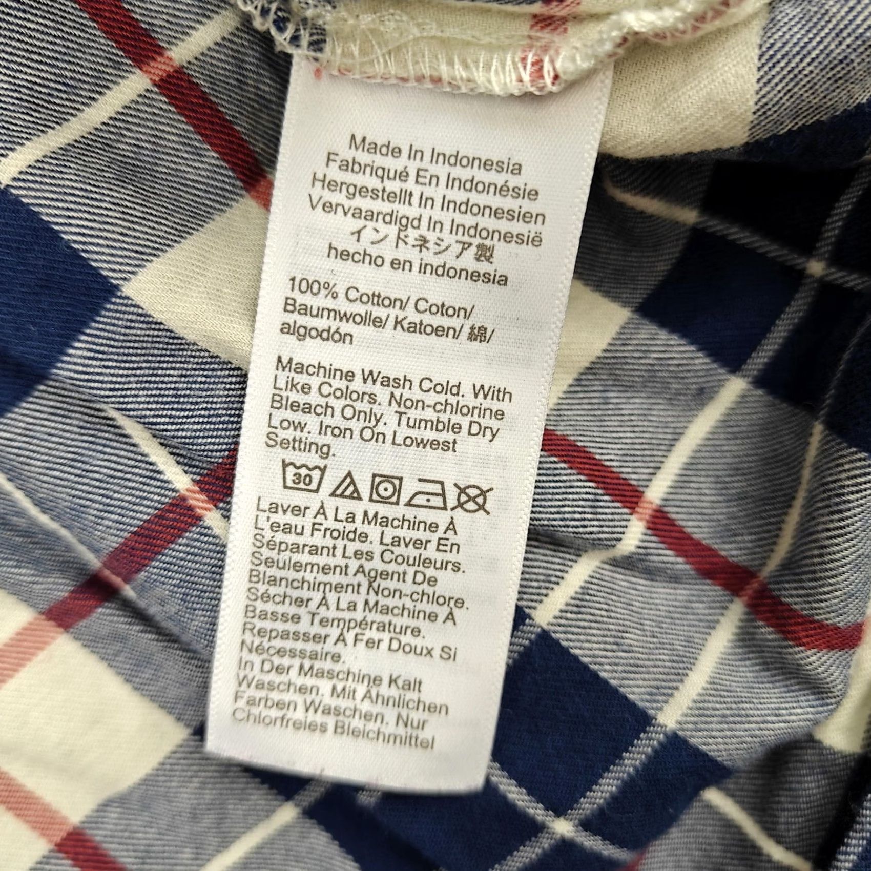J.Crew J Crew Shirt Womens Large Blue Plaid Flannel Button Front Cotton Long Sleeve Size L / US 10 / IT 46 - 4 Thumbnail