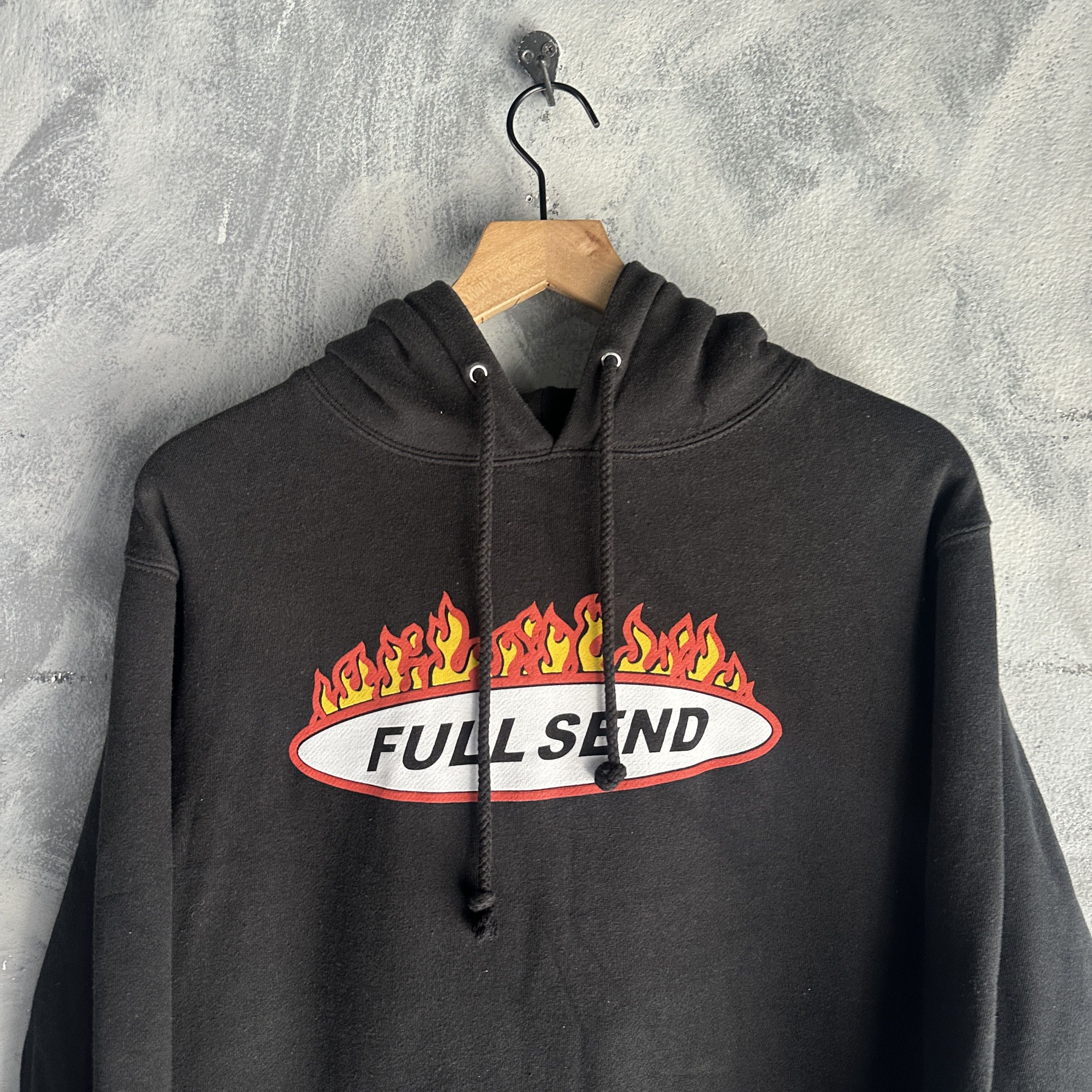 Full Send Full Send Nelk Boys Hoodie Mens Fire Flames Logo Size US S / EU 44-46 / 1 - 2 Thumbnail