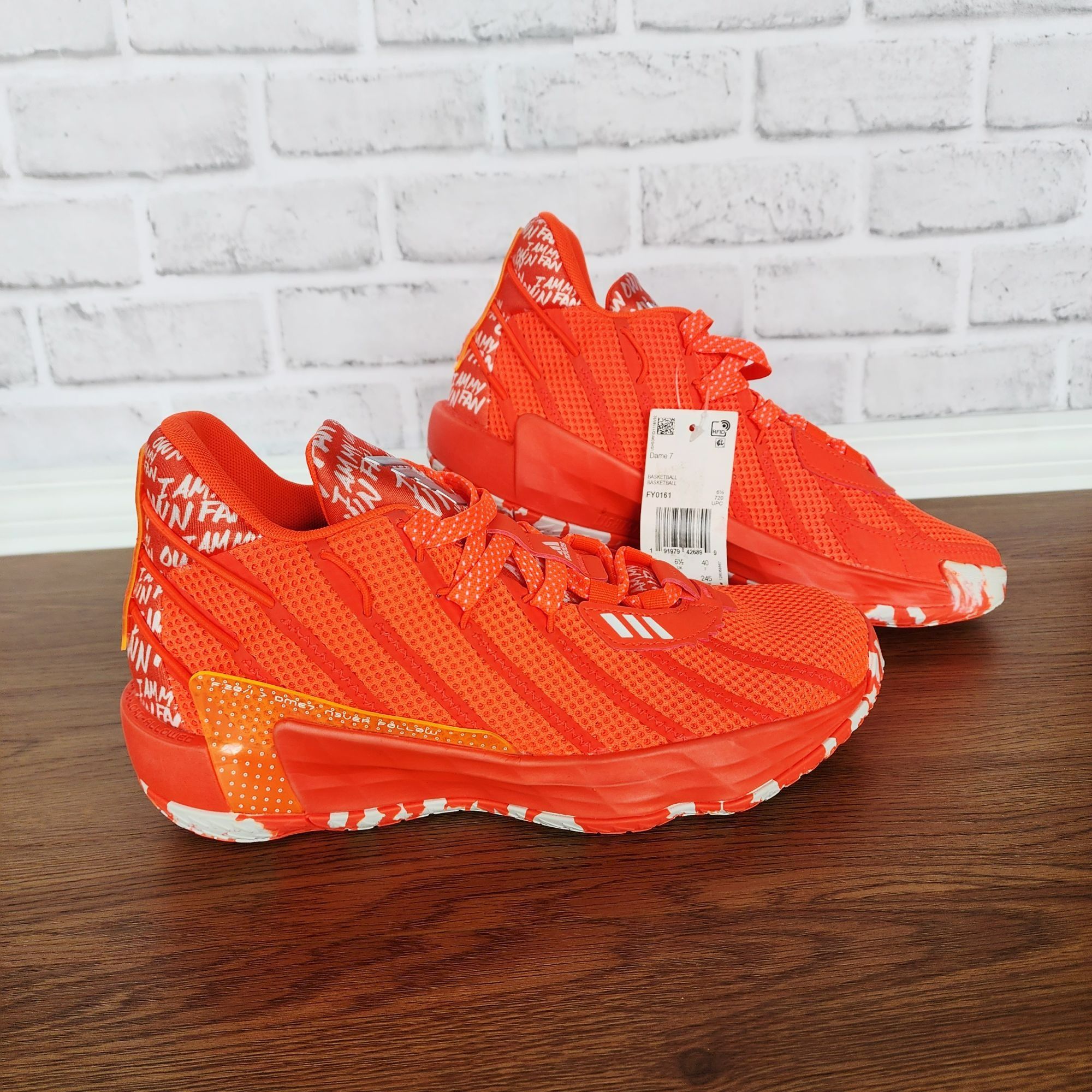 ⭐Adidas Dame 7I Am My Own Fan-solar Red Mens Basquetball Sh