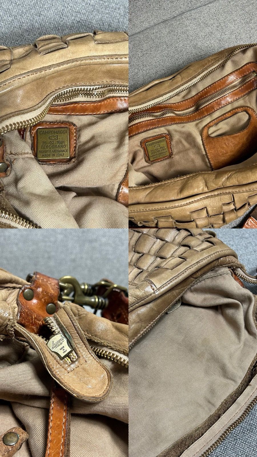 Campomaggi Campomaggi “Edera” Garment Dyed Cowhide Shoulder Bag Size ONE SIZE - 17 Thumbnail