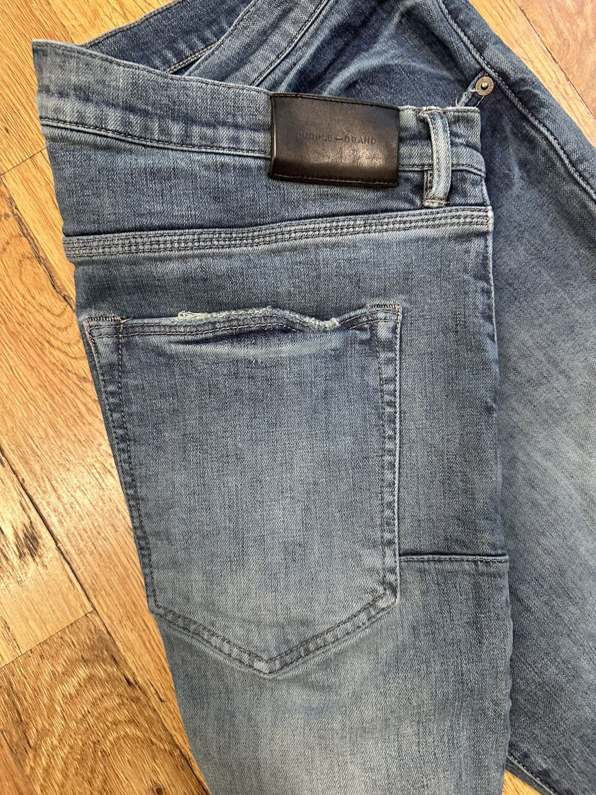 Purple Brand Purple Brand Plain Blue Denim Jeans Size 40 Size US 40 / EU 56 - 3 Thumbnail