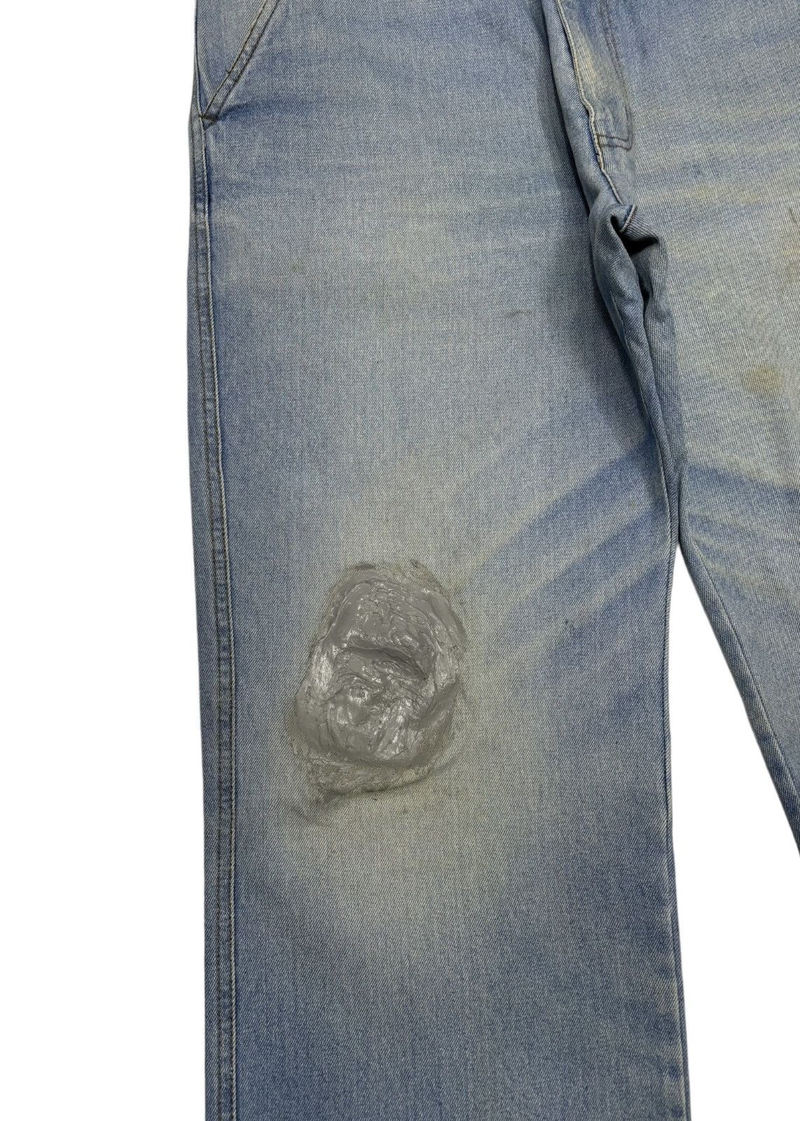 Issey Miyake VINTAGE IS SPORT BAGGY DISTRESS DESTROY DENIM JEANS Size US 34 / EU 50 - 11 Thumbnail