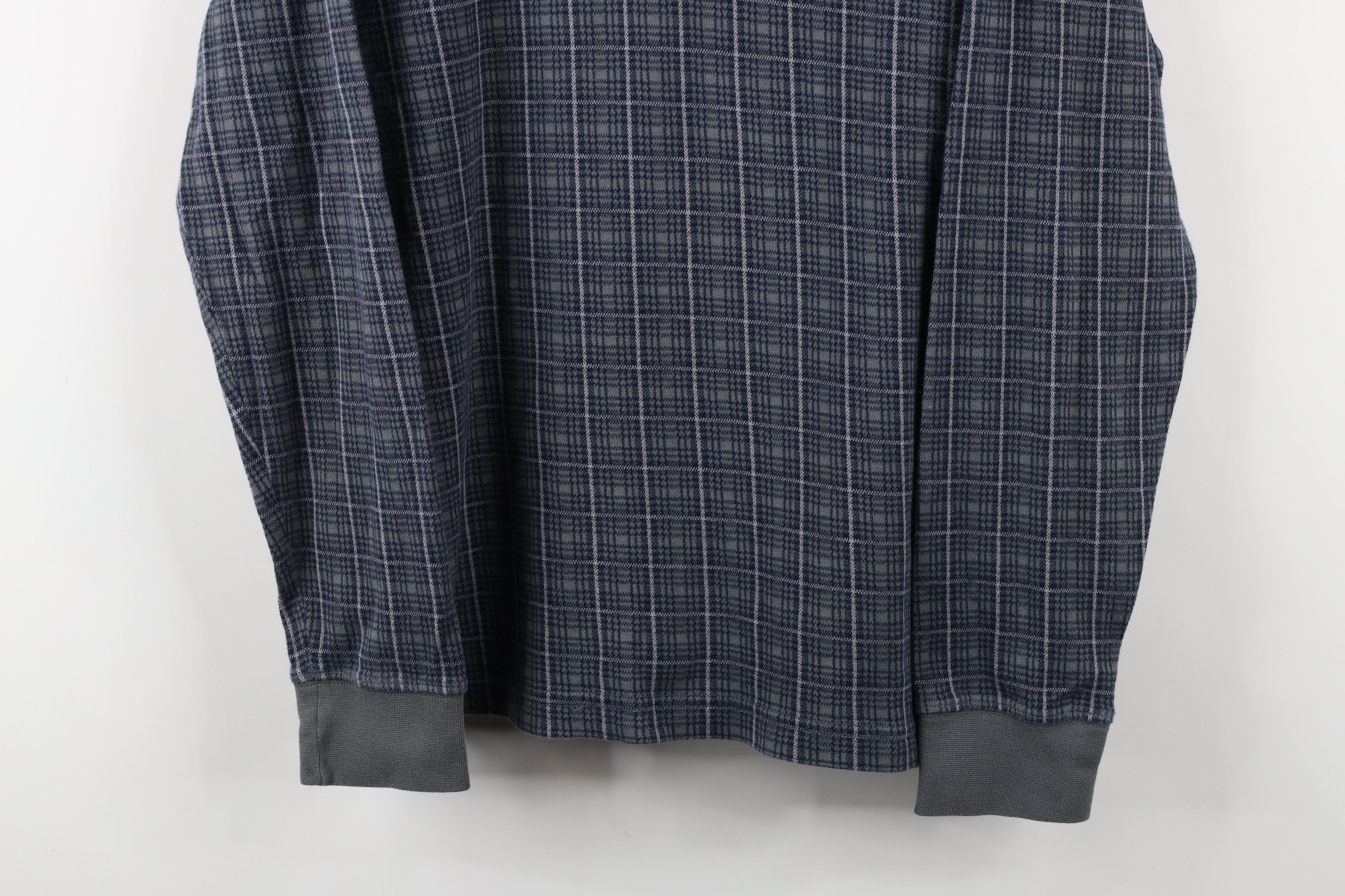 Lands' End × Vintage Vintage Y2K Lands End Long Sleeve Rugby Polo Shirt Plaid Size US L / EU 52-54 / 3 - 3 Thumbnail
