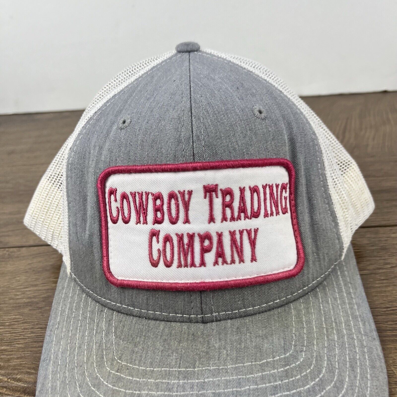 Other Cowboy Trading Company Hat Snapback Hat Gray Adjustable Hat Size ONE SIZE - 6 Thumbnail