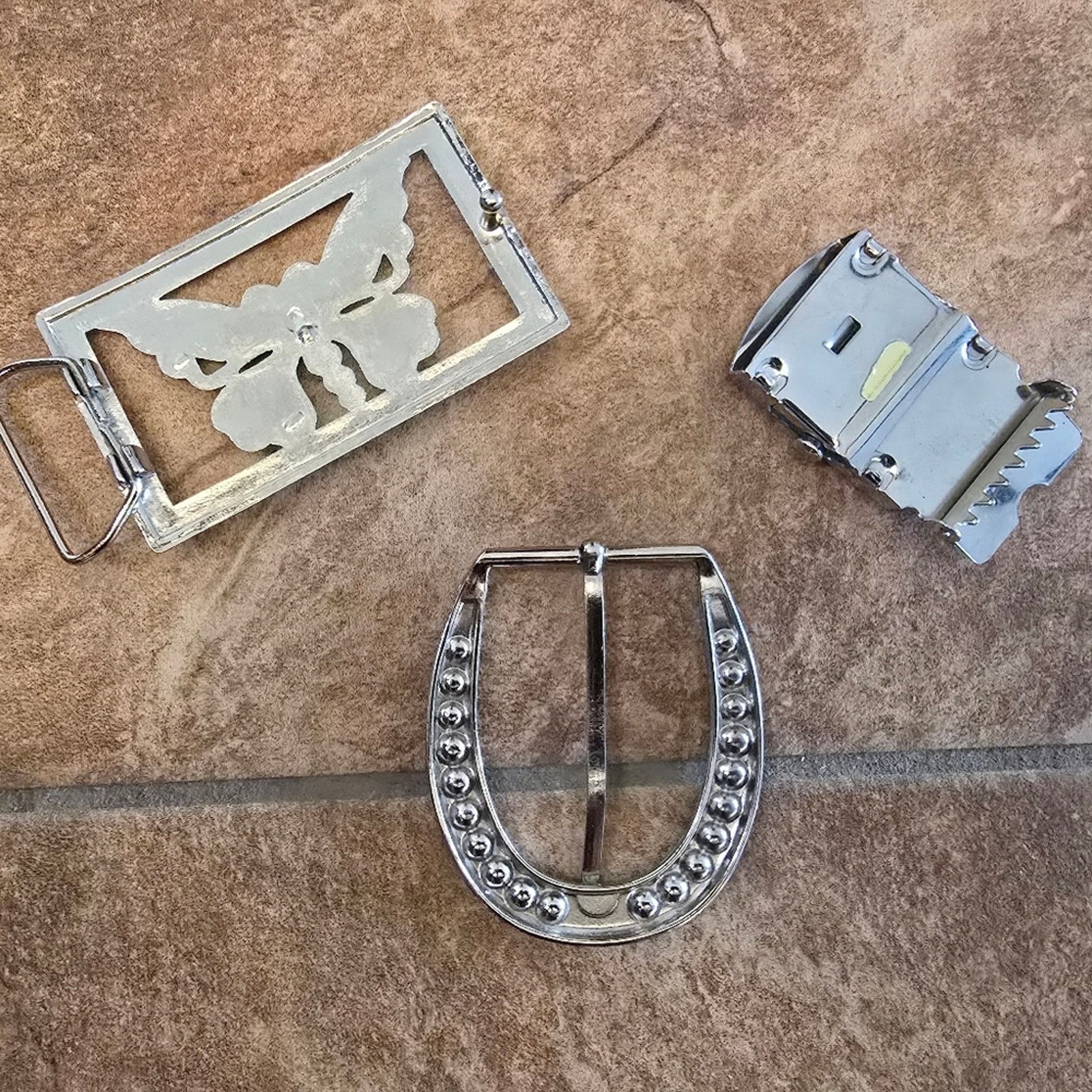 Other Silver Diamond Belt Buckle 3 Bundle Size ONE SIZE - 2 Thumbnail