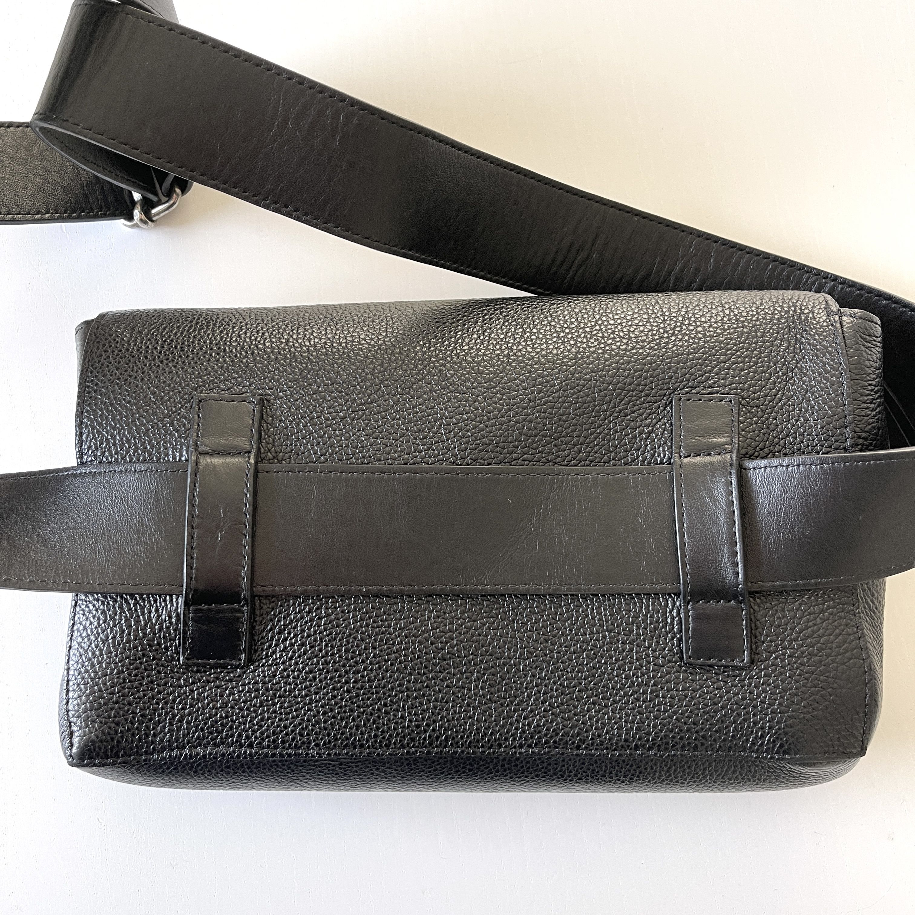 Ann Demeulemeester ANN DEMEULEMEESTER Arta Black Leather Waist Bag Size ONE SIZE - 13 Thumbnail