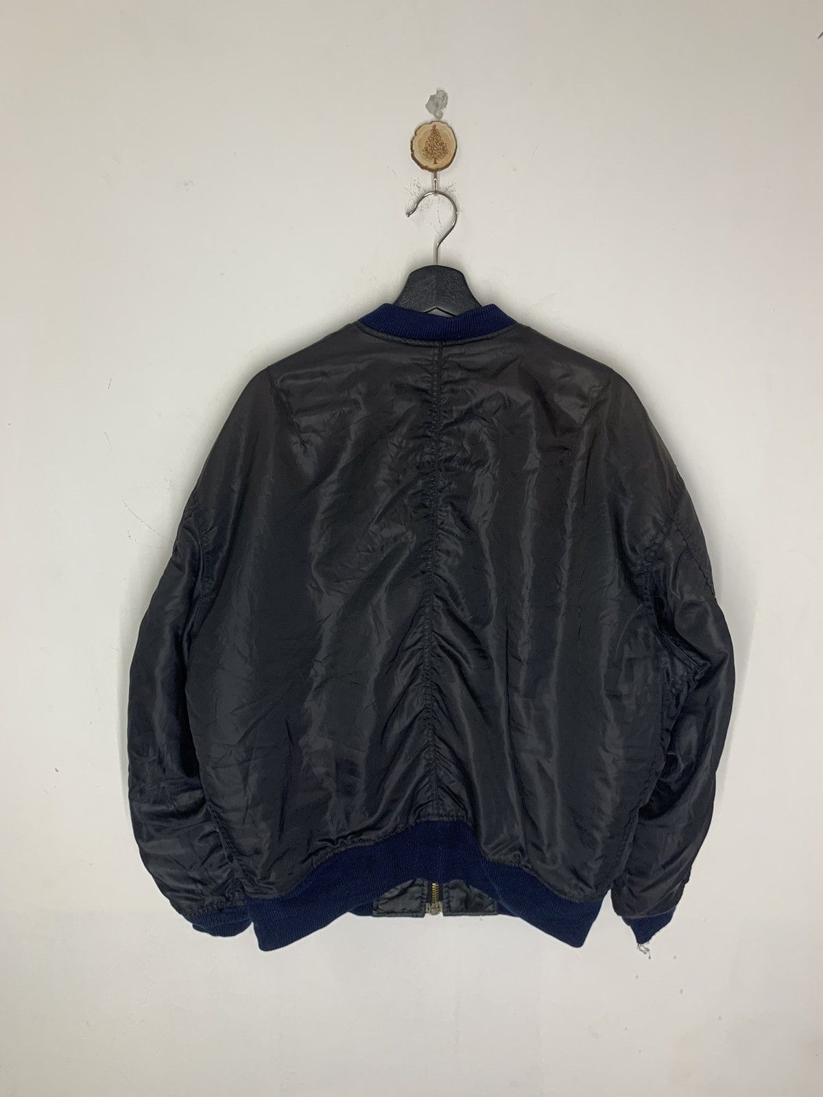 Japanese Brand Vintage Mens BATSU Japanese Brand Flight Jacket Size US XL / EU 56 / 4 - 2 Thumbnail