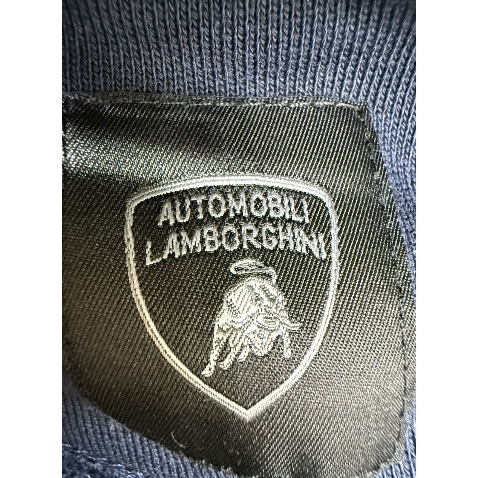 Lamborghini Lamborghini Navy Blue Full Zip Fleece Hoodie Men’s L Regular Size US L / EU 52-54 / 3 - 3 Thumbnail