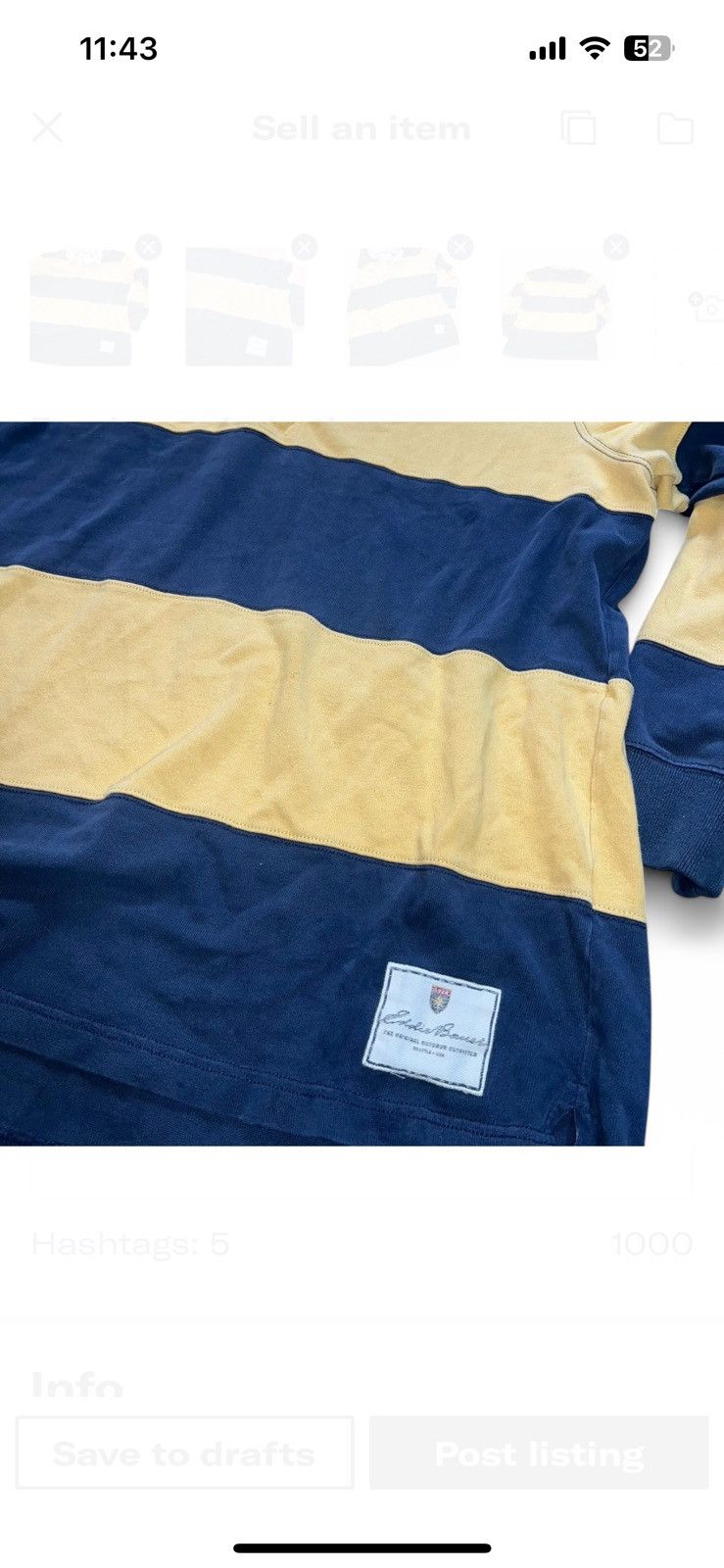 Eddie Bauer Rugby Polo Size US XXL / EU 58 / 5 - 2 Thumbnail