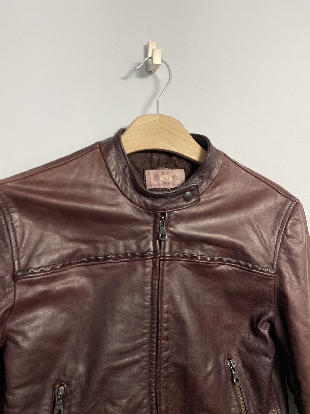 Giorgio Armani Giorgio Armani Vintage Leather Jacket Size M / US 6-8 / IT 42-44 - 4 Thumbnail