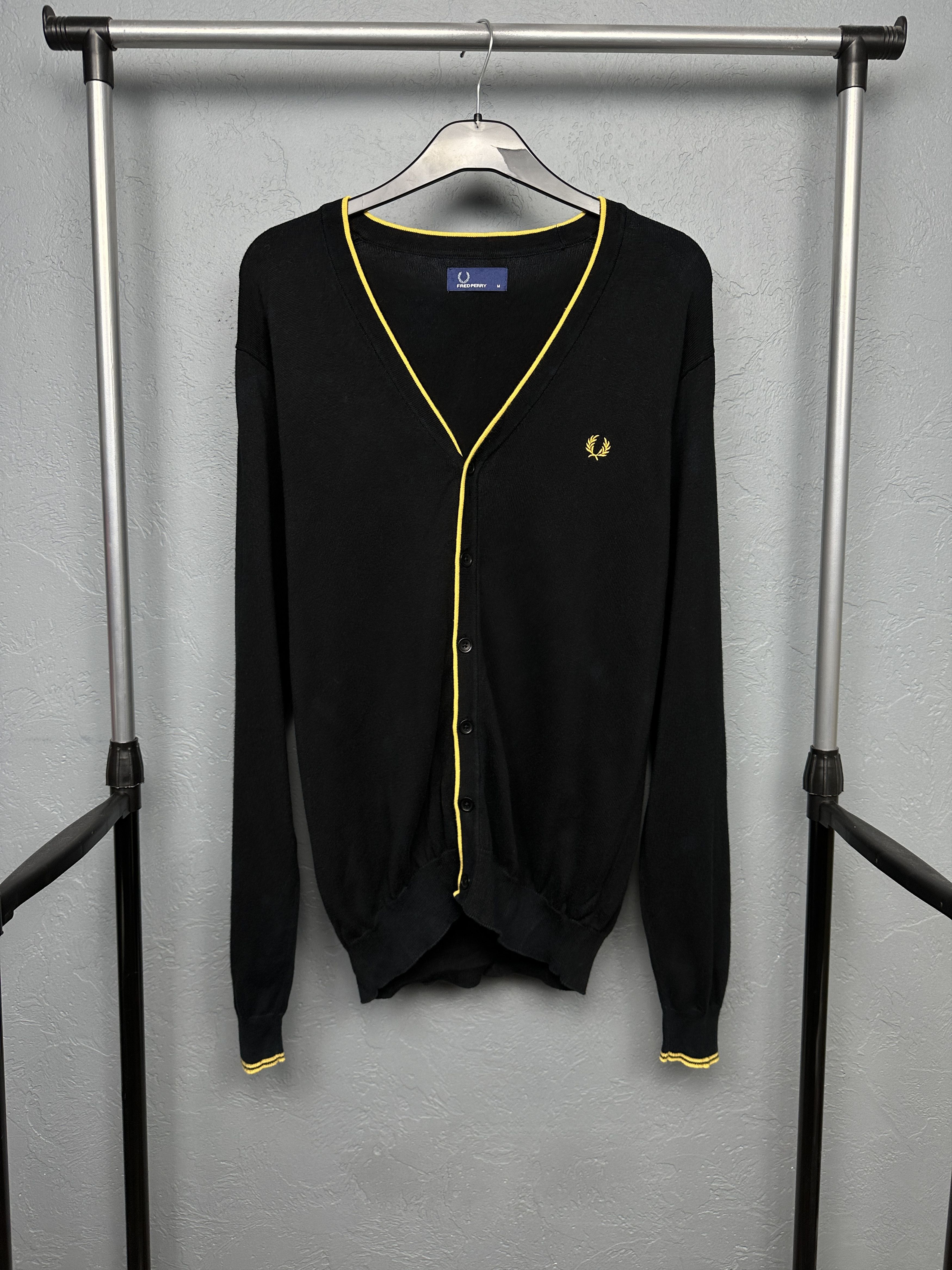 Fred Perry Fred Perry Vintage Mens Cardigan Sweater Size US M / EU 48-50 / 2 - 1 Thumbnail
