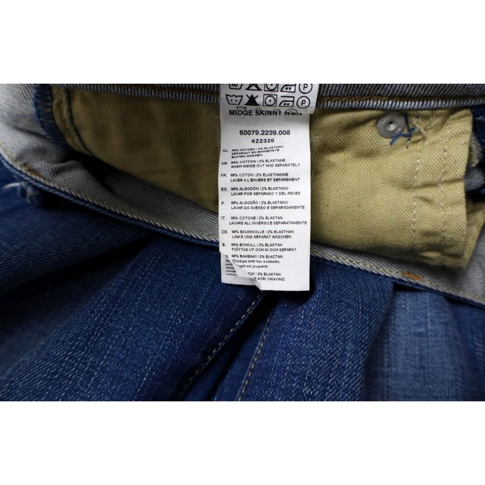 G-Star G-STAR Midge Skinny Jeans Women's W27/L32 Fade Whiskers Stretch Zip Fly Jeans Size 27" / US 4 / IT 40 - 7 Thumbnail