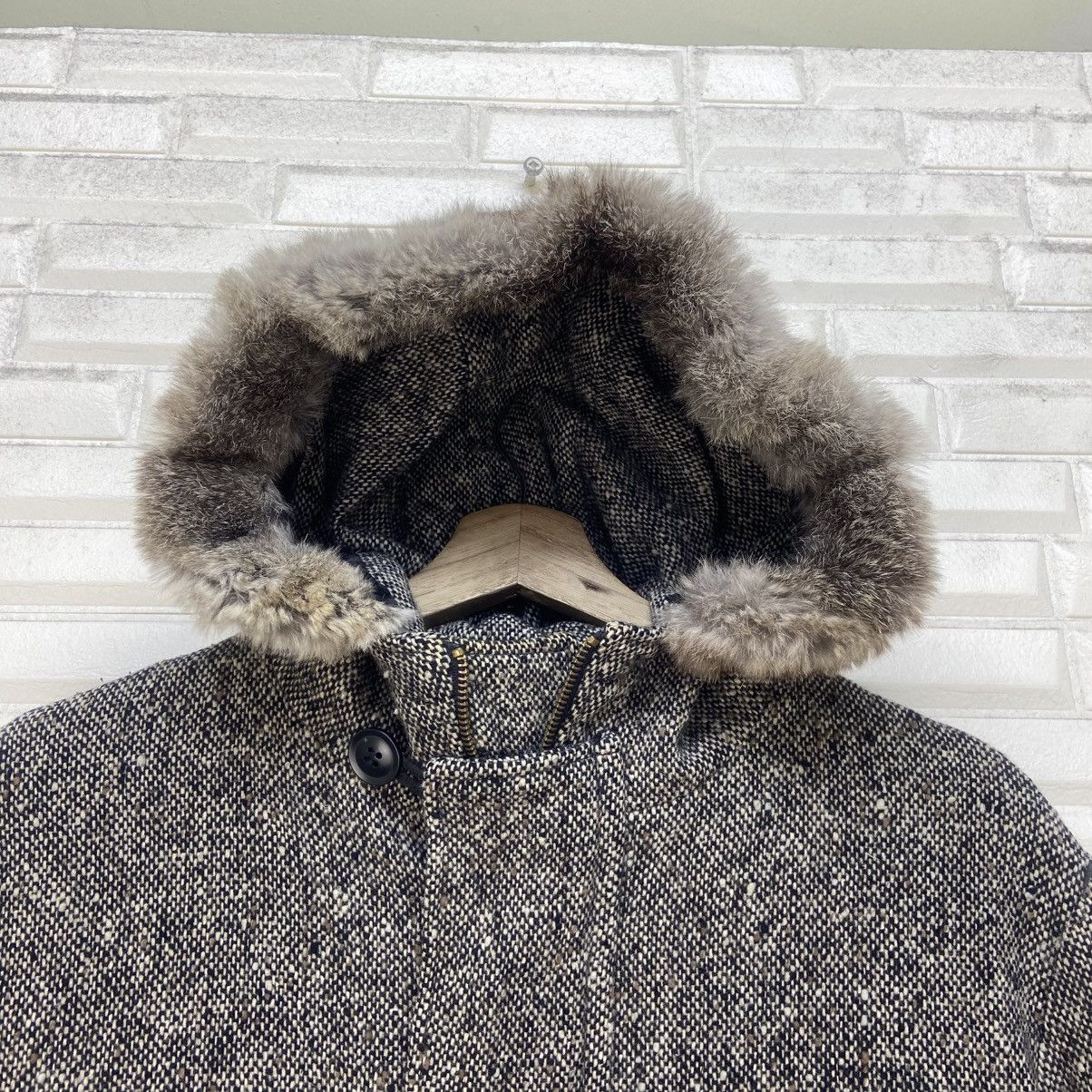 Japanese Brand Working@Manys Rabbit Fur Herringbone Wool Heavy Coat Size US S / EU 44-46 / 1 - 4 Thumbnail