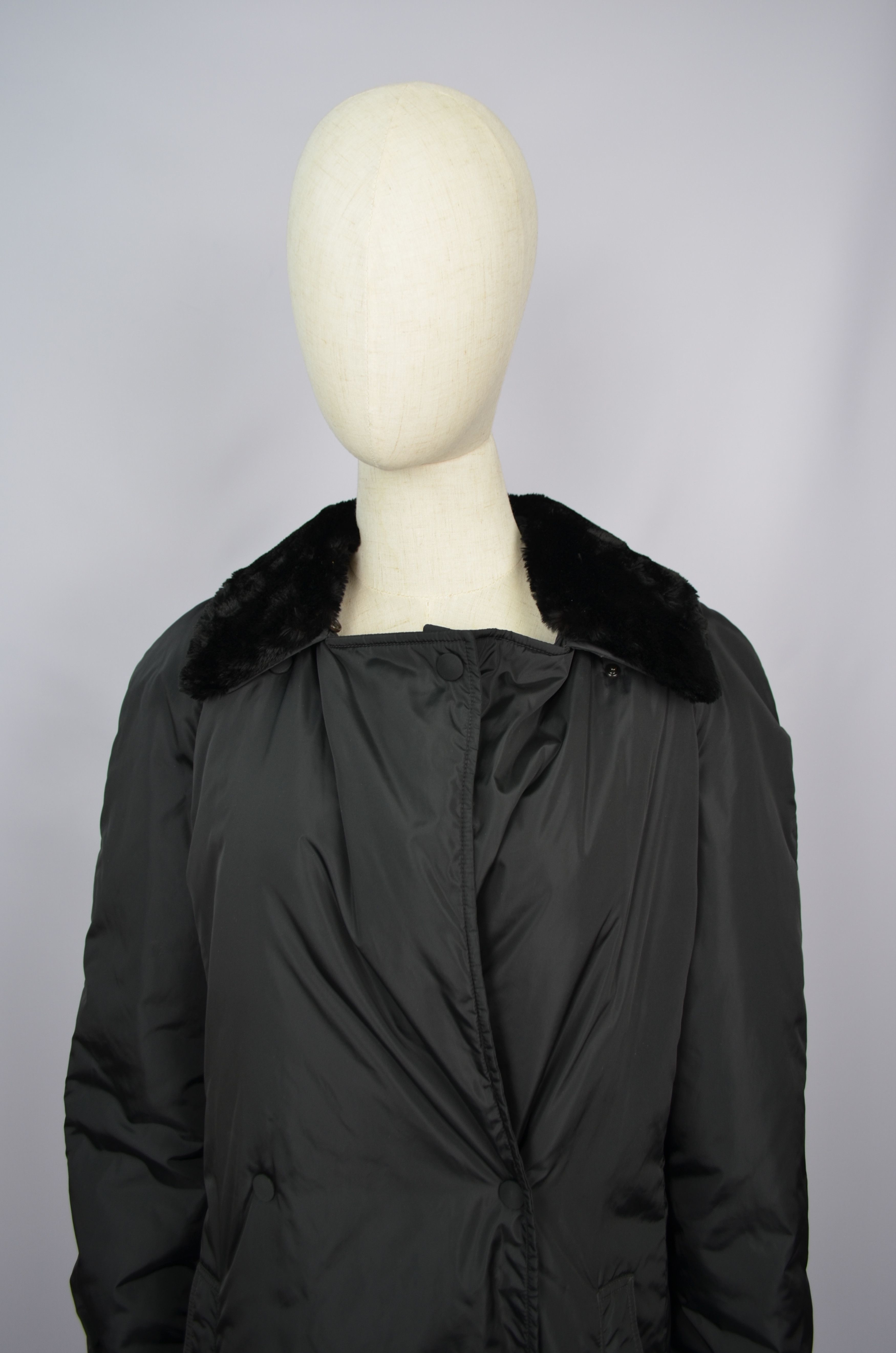 Designer × Max Mara Max Mara 'S Belted Teflon Jacket Coat Long Nutria Fur Size L Size L / US 10 / IT 46 - 6 Thumbnail