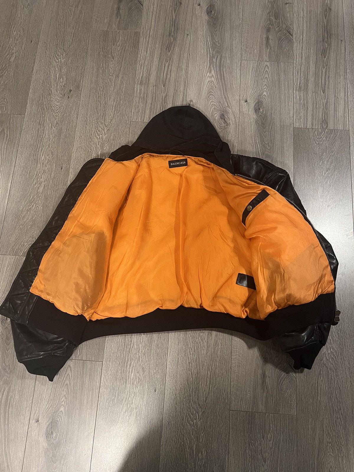 Balenciaga Balenciaga leather bomber jacket Size US M / EU 48-50 / 2 - 3 Thumbnail