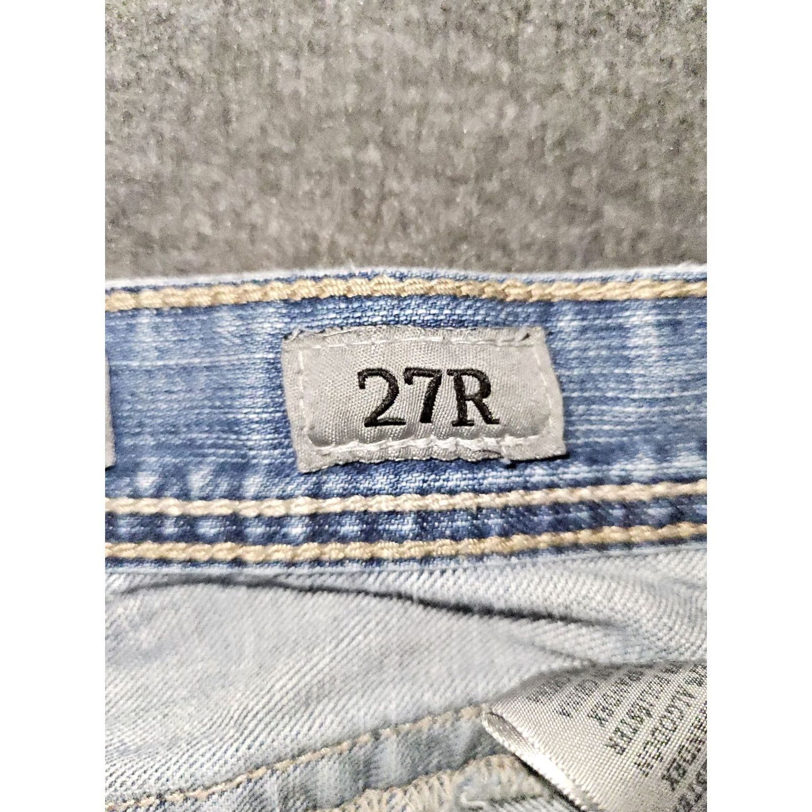 Vintage BKE Aiden Straight Jeans Women's 27 Regular Low Rise Blue Embroidered Preppy Denim Jeans Womens 27 Inseam 30 Size 27" / US 4 / IT 40 - 3 Thumbnail