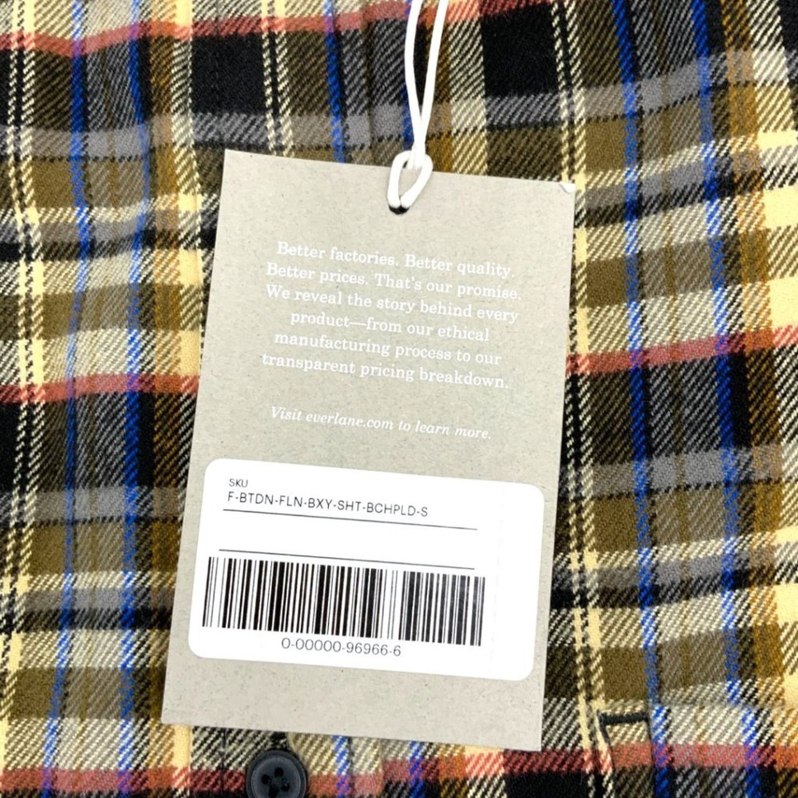 Everlane Everlane The Boxy Flannel Beech Plaid Size Small NWT $98 MSP Size S / US 4 / IT 40 - 6 Thumbnail