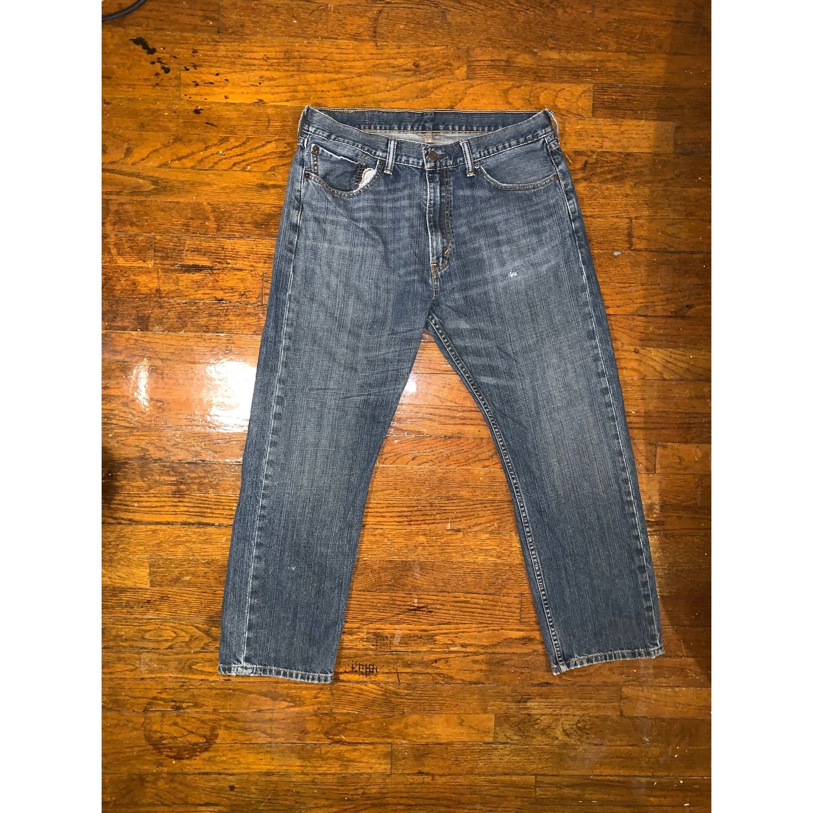Levi's Levi’s 505 Straight Leg Jeans Mens 36x30 Dirty Wash Size US 36 / EU 52 - 2 Thumbnail