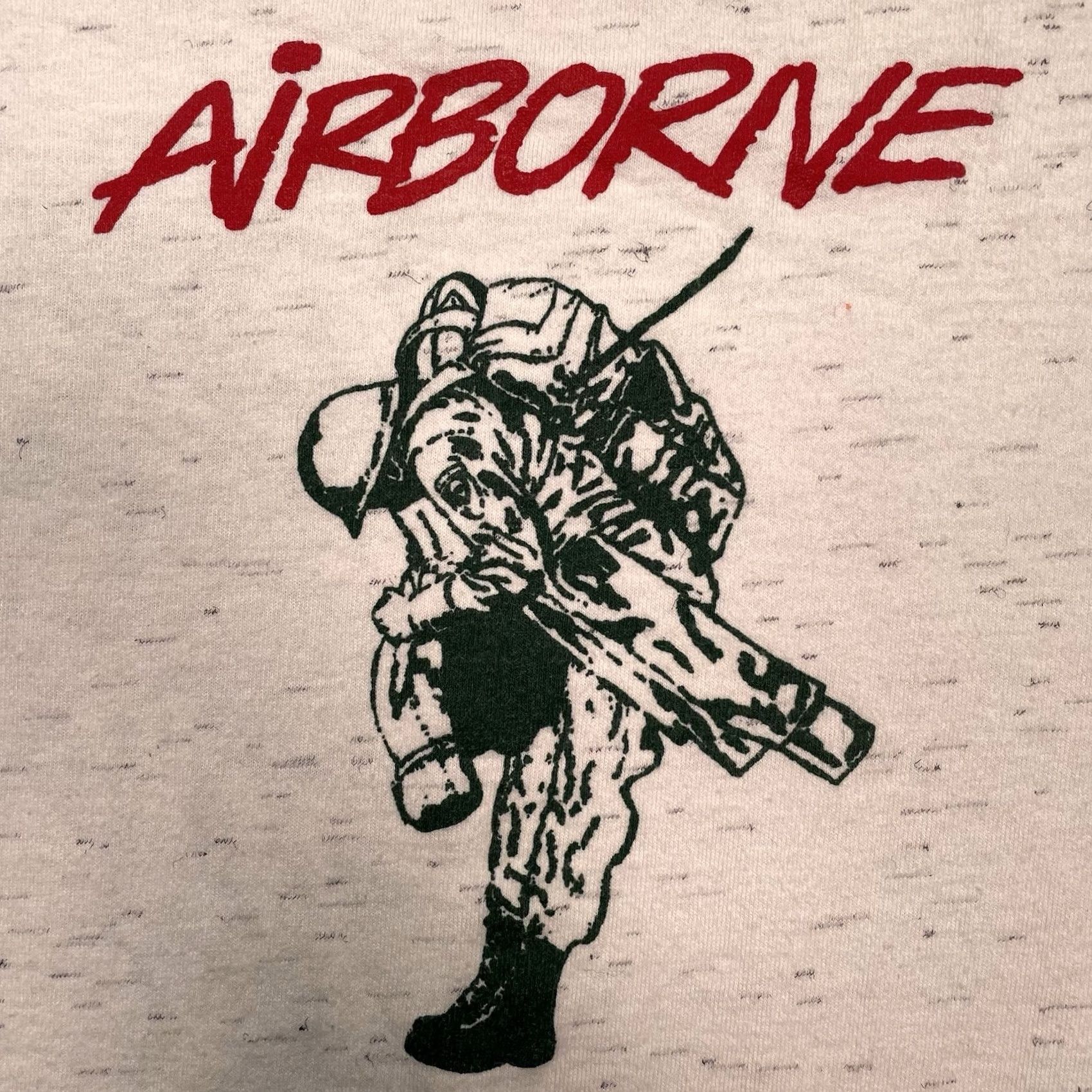Vintage VINTAGE Airborne Military Shirt Men L Gray Men T-Shirt Military Unit Parachuter 90s Mens Size US L / EU 52-54 / 3 - 2 Thumbnail
