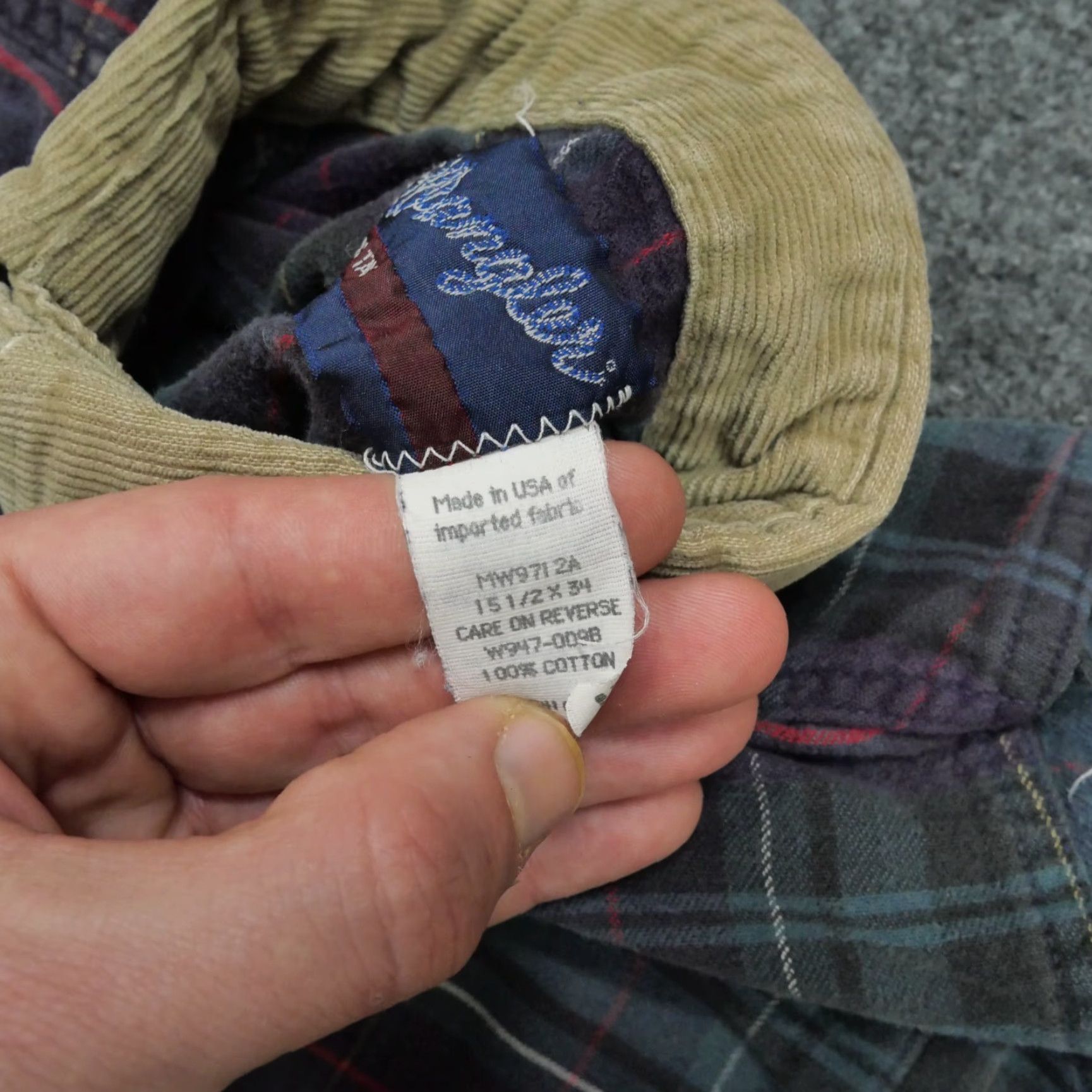 Wrangler VINTAGE Wrangler Shirt Mens 15.5 34 Blue Green Plaid Flannel 80s Workwear Casual Button-Up Size US L / EU 52-54 / 3 - 6 Thumbnail