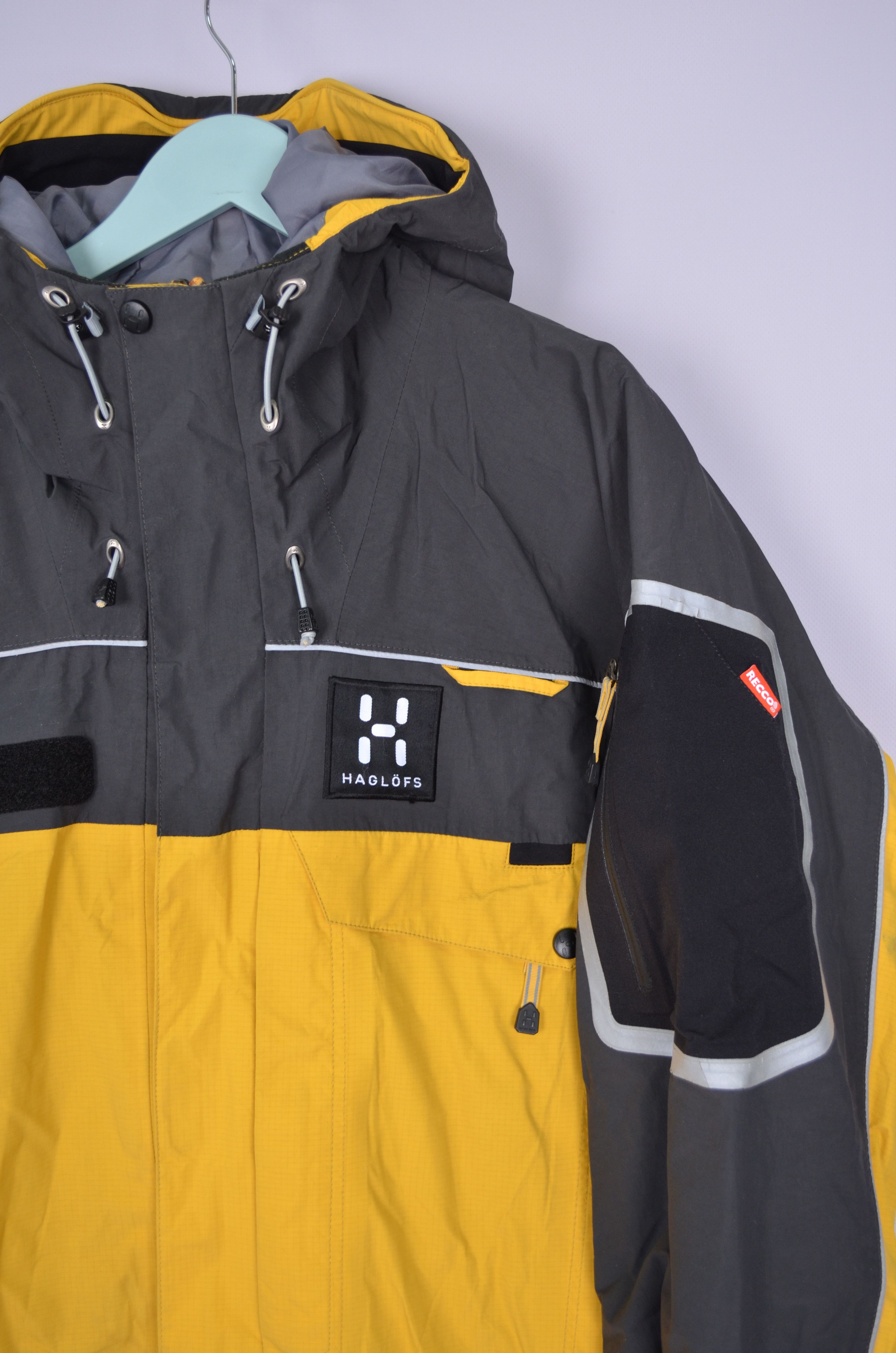 Haglofs Haglofs Gore Tex Recco System Yellow Grey Jacket Ski Size XL Size US XL / EU 56 / 4 - 4 Thumbnail