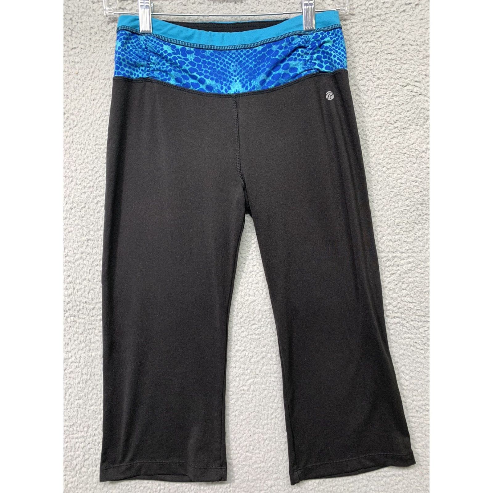 Bally Bally Total Fitness Pants Women’s Small Yoga Athletic Stretch Black Blue Capri Size 28" / US 6 / IT 42 - 2 Thumbnail