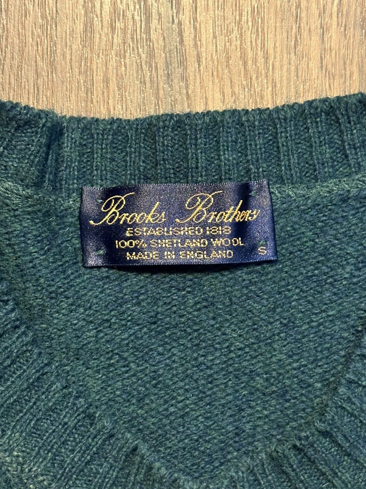 🔥Vintage Brooks Brothers Shetland Wool Sweater Green/Blue🔥