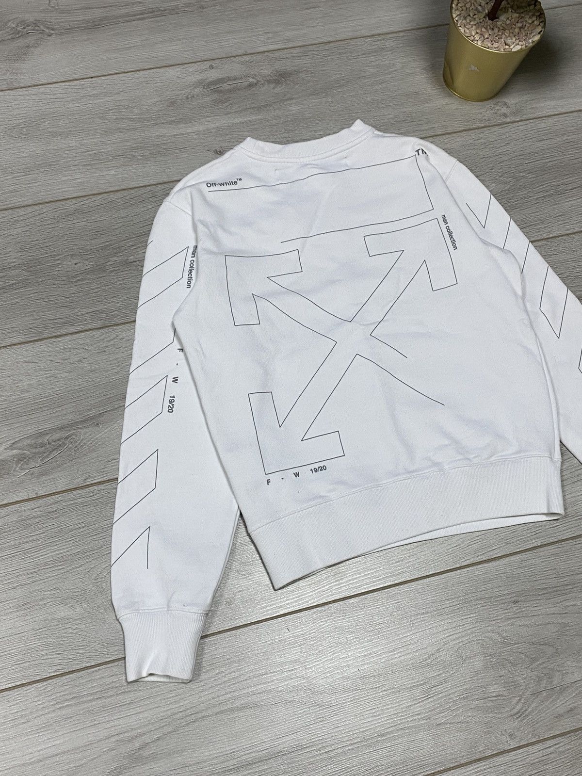 Off-White Off-White unfinished diagonal arrows sweatshirt Size US XS / EU 42 / 0 - 2 Thumbnail