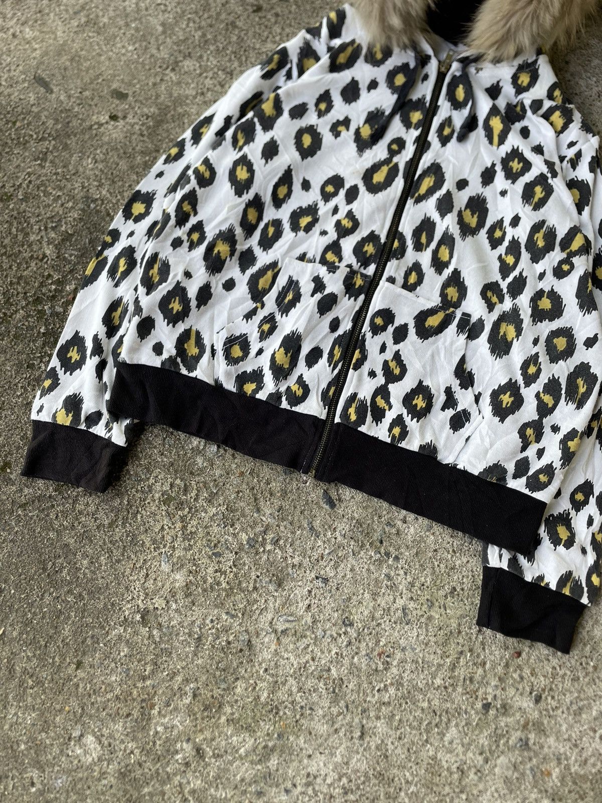 Le Grande Bleu (L.G.B.) Japanese Brand Leopard Faux Fur Hoodie LGB Style Size US S / EU 44-46 / 1 - 6 Thumbnail