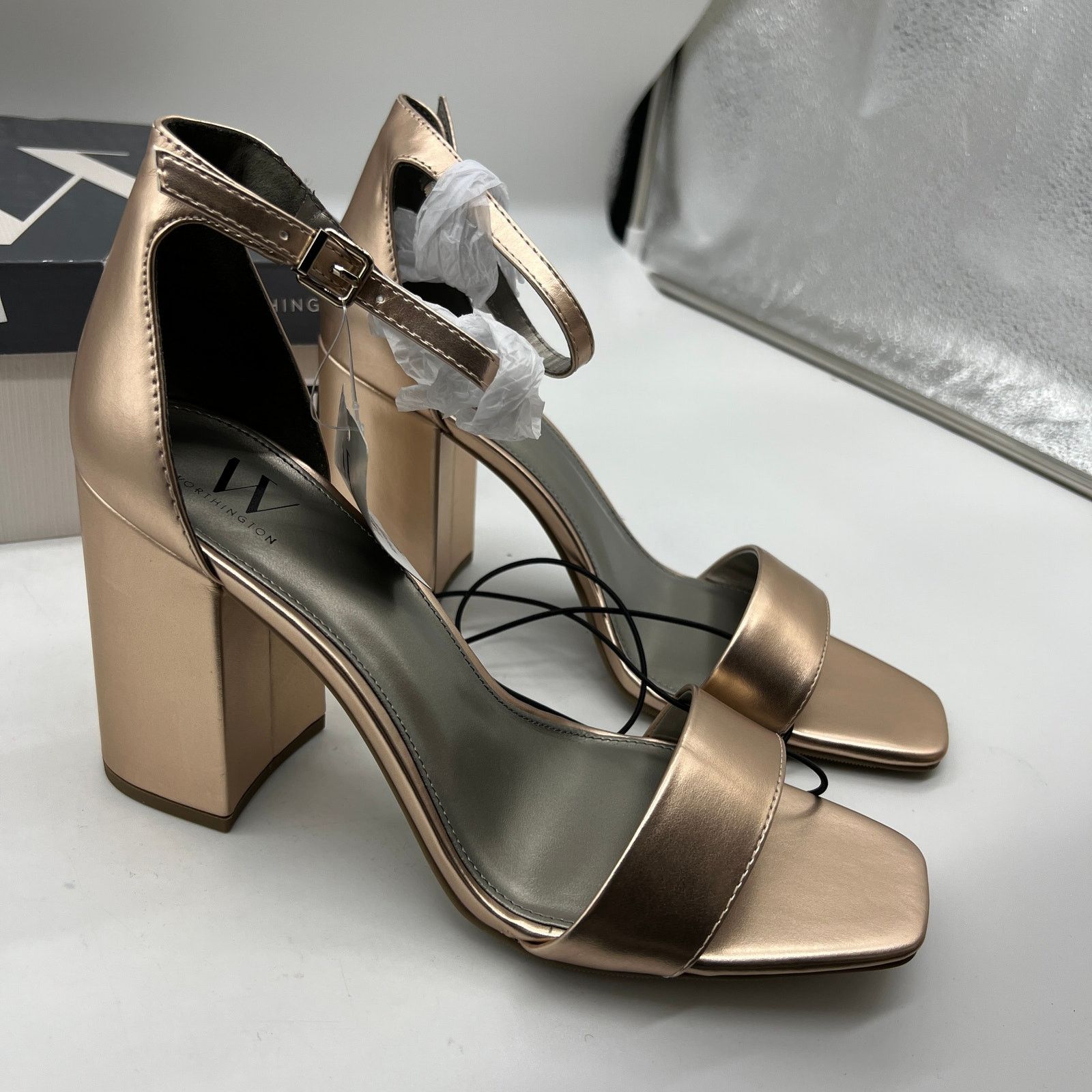 Other Worthington Womens Becklyn Heeled Sandals Rose Gold Size 11M Size US 11 / IT 41 - 1 Thumbnail