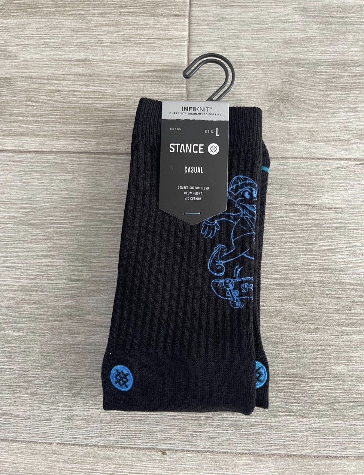 Stance Socks Stance Wolfman Infiknit Black Casual Crew Socks Sz Large New Size ONE SIZE - 3 Thumbnail