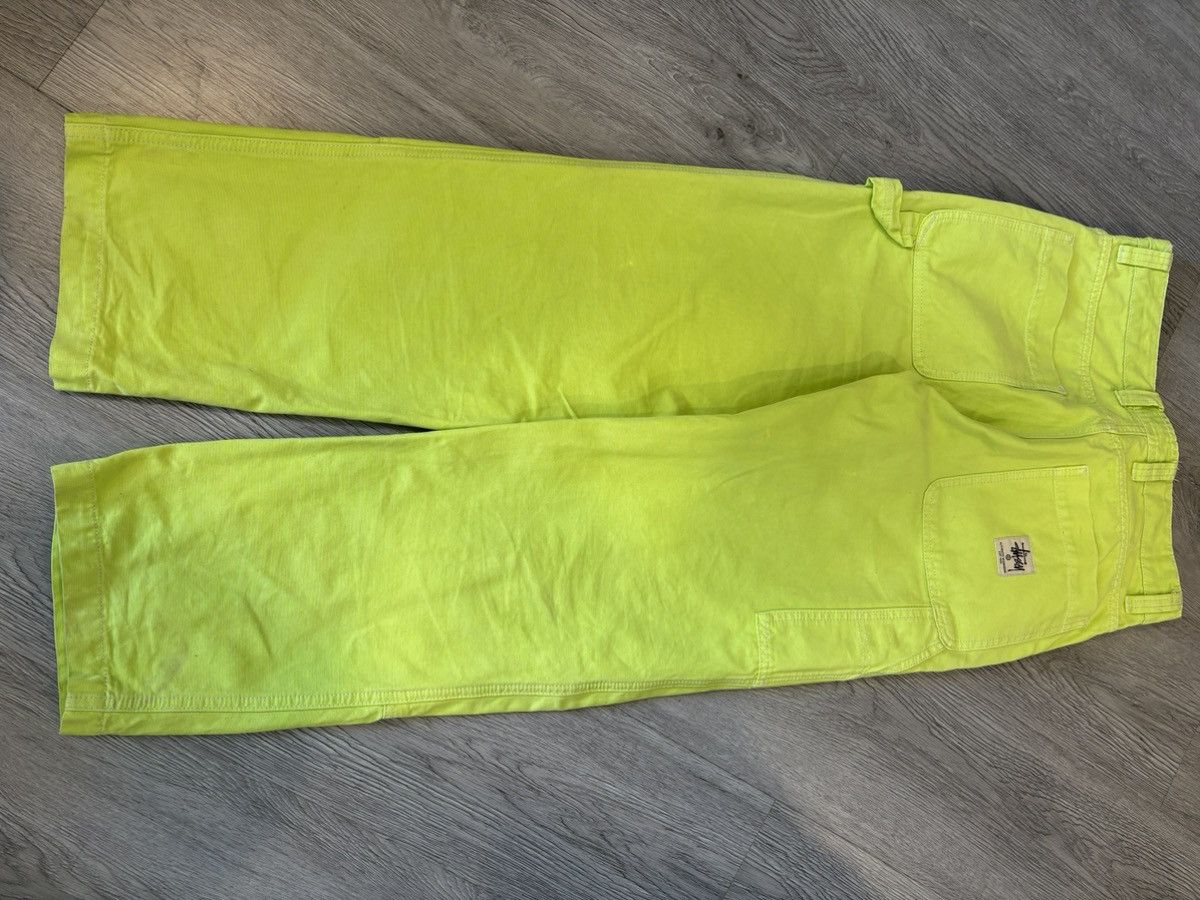 Stussy Stussy Dyed Canvas Work Pant 'Neon' Size US 28 / EU 44 - 2 Thumbnail