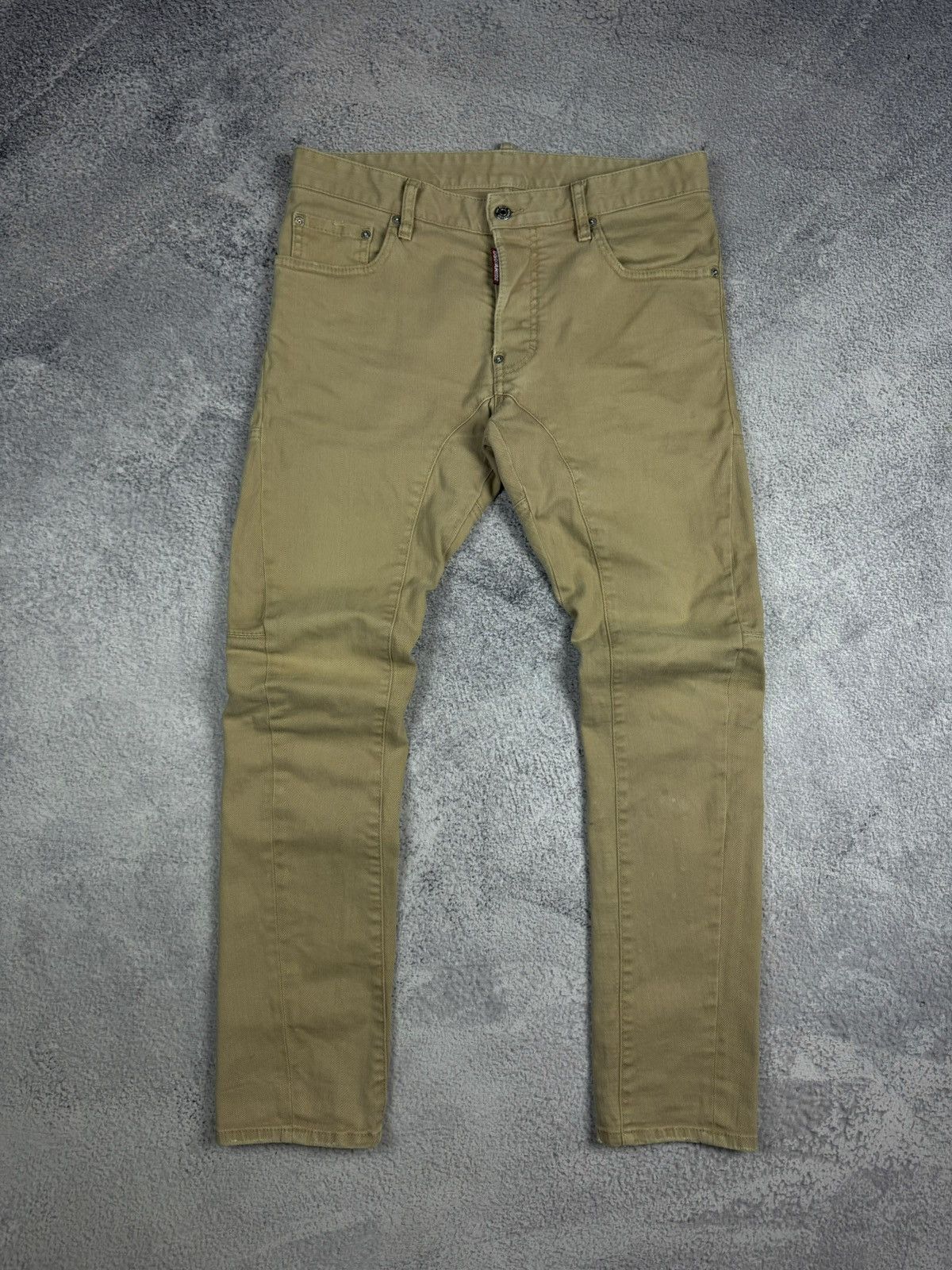 image of Dsquared2 Tidy Biker Jeans Beige Regular, Men's (Size 33)