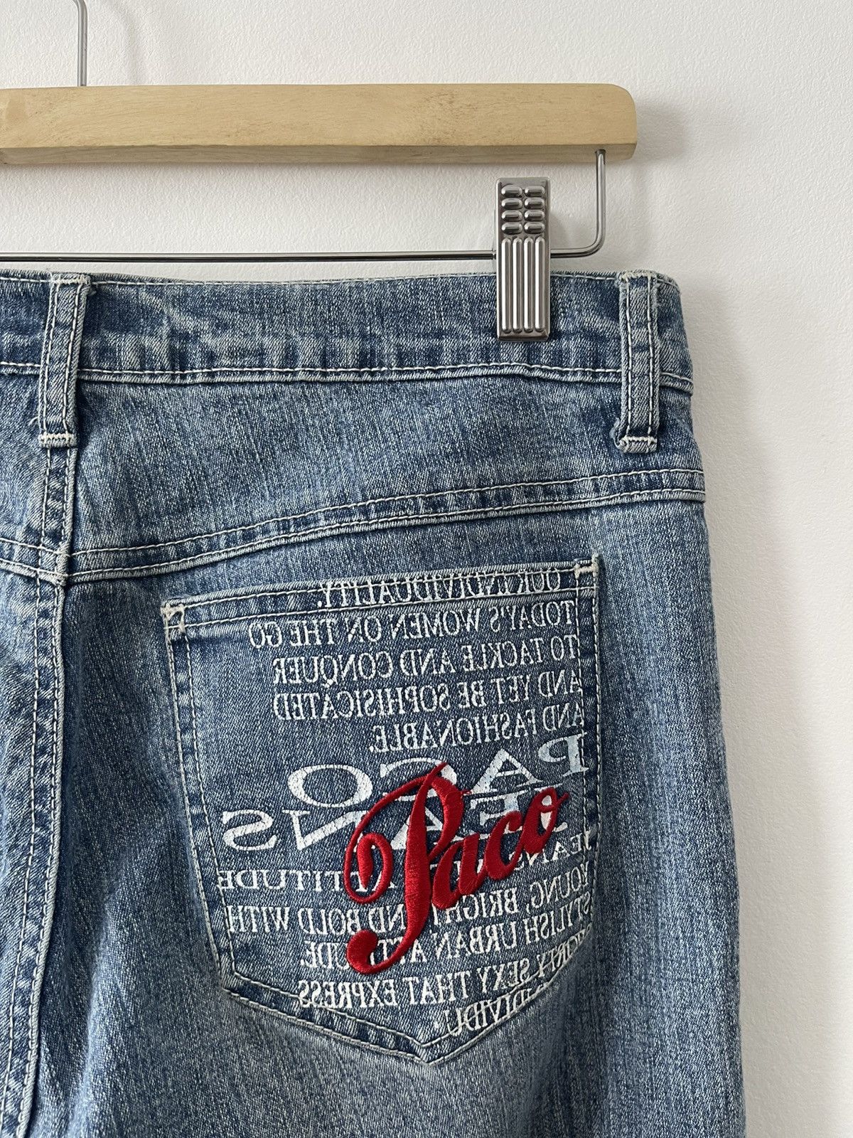 Vintage Rare Vintage PACO JEANS Flare Bootcut Denim Hip Hop Style Size US 30 / EU 46 - 13 Thumbnail