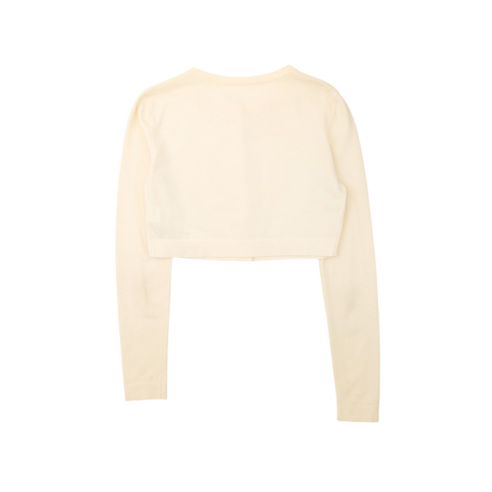 Alaia White Wool Cardigan Size S / US 4 / IT 40 - 2 Thumbnail