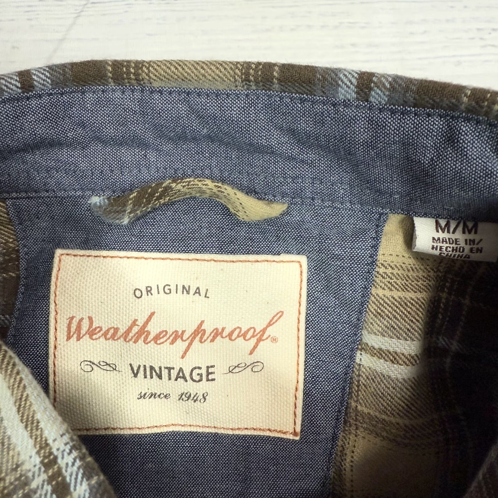 Weatherproof Weatherproof Shirt Plaid Button-Up Long Sleeve Cotton Mens M Green NWT Vintage Size US M / EU 48-50 / 2 - 6 Thumbnail