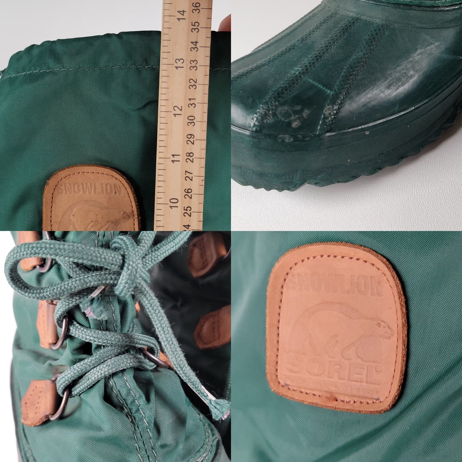 SOREL VINTAGE Sorel Snowlion Tall Green Women’s Snow Boot 9 Canada Felt Liners Mid-Calf Lace Up Insulated Size US 9 / IT 39 - 9 Thumbnail