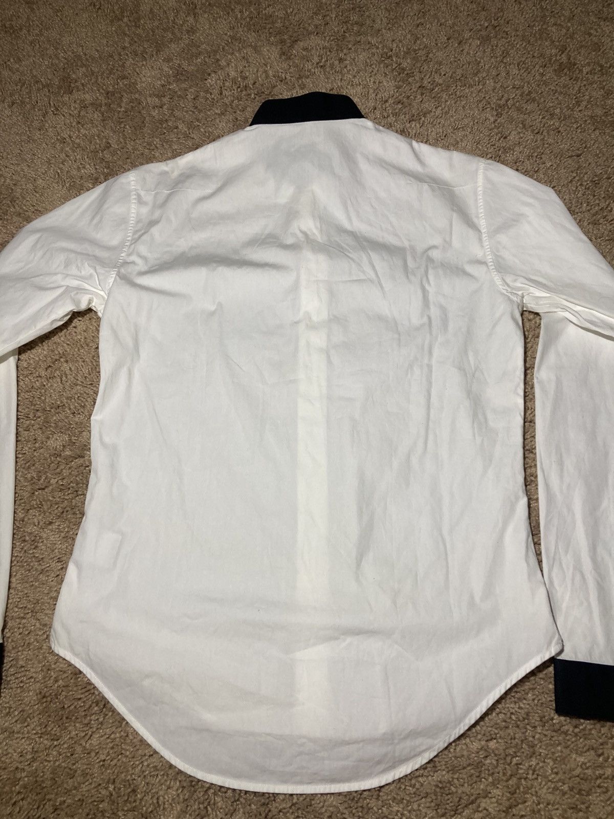Dior × Hedi Slimane AW07 Dior Navigate Tuxedo Collar Shirt White 2007 37 Hedi S Size US S / EU 44-46 / 1 - 11 Thumbnail