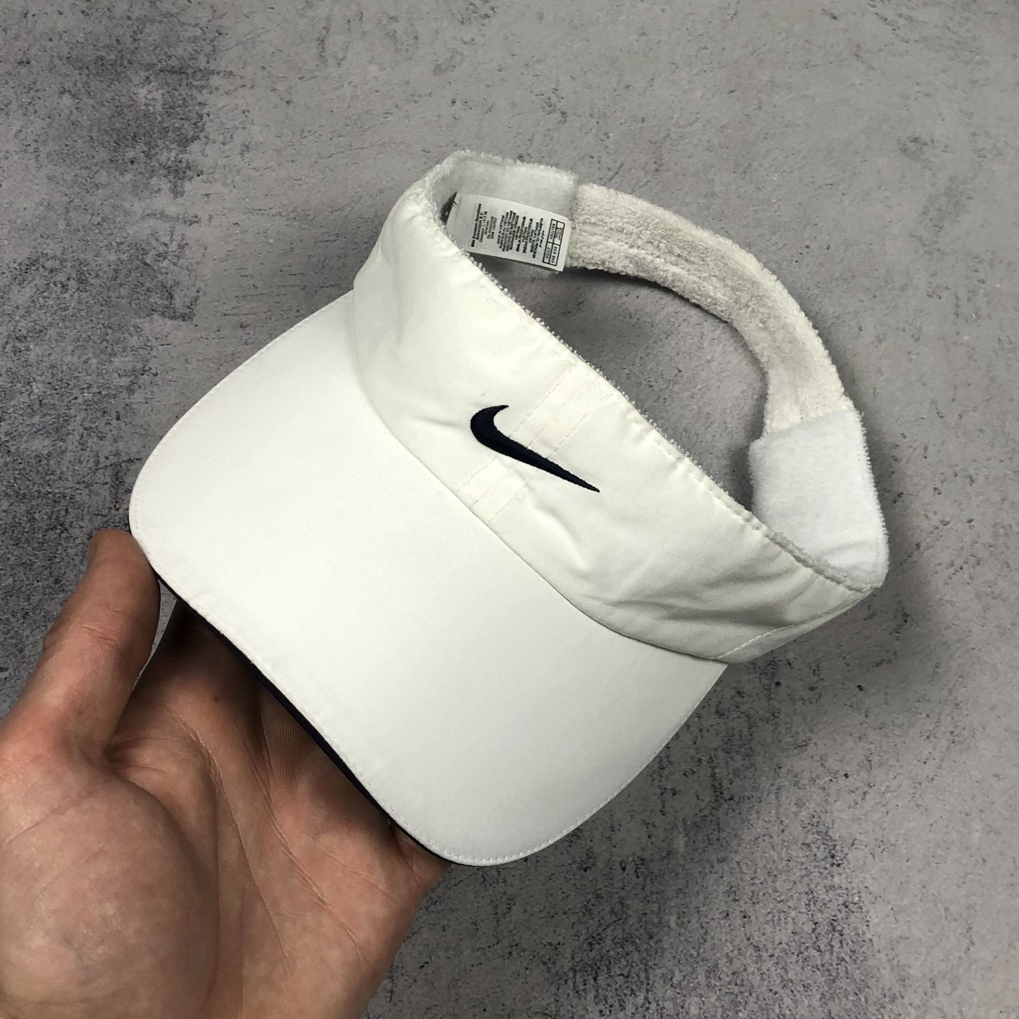 Nike Y2K Nike Swoosh Visor Cap Size ONE SIZE - 3 Thumbnail