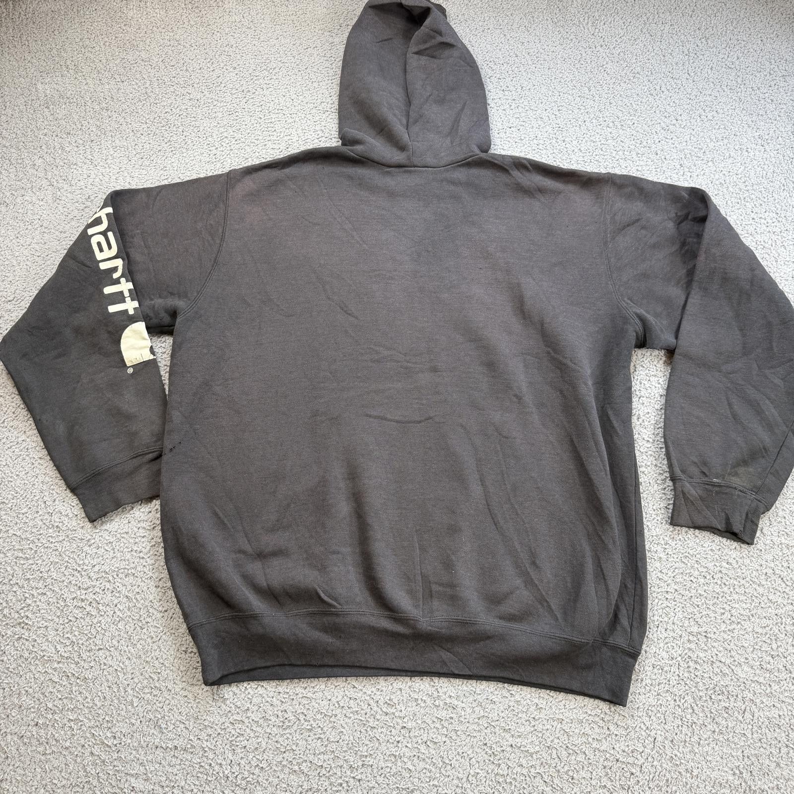 Carhartt Carhartt Hoodie Distressed Beater Faded Black Workwear L Size US L / EU 52-54 / 3 - 2 Thumbnail